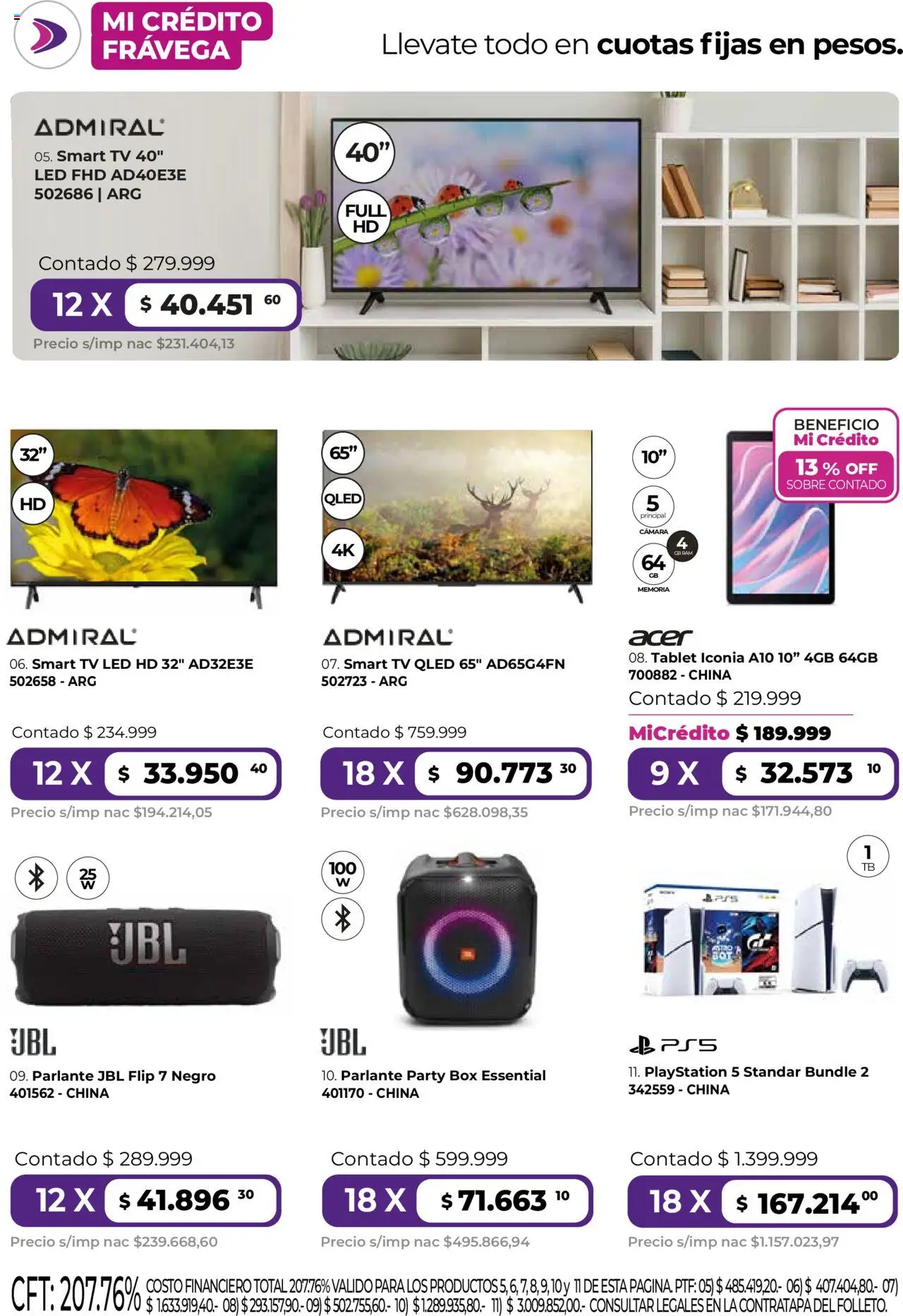 Frávega ofertas │ válido desde el 01.09.2025 | Página: 2 | Productos: Cámara, Sobre, Tablet, Parlante