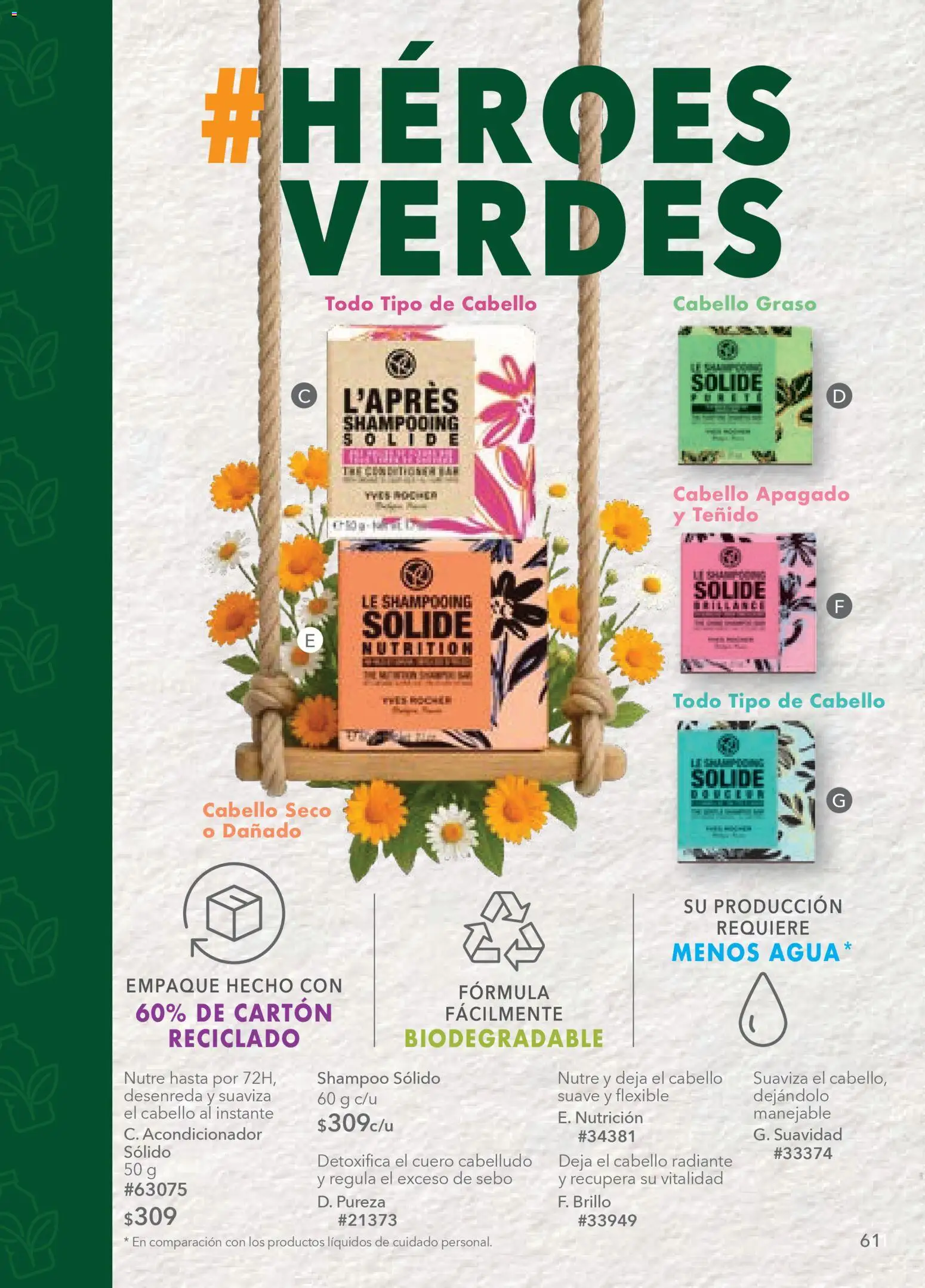 Nuevas ofertas de Yves Rocher válidas en toda la República Mexicana desde el 24.03.2026. ¡Encuentra las mejores ofertas en Yves Rocher campaña 5 2026! | Página: 63 | Productos: Brillo, Radiante, Flexible, Acondicionador
