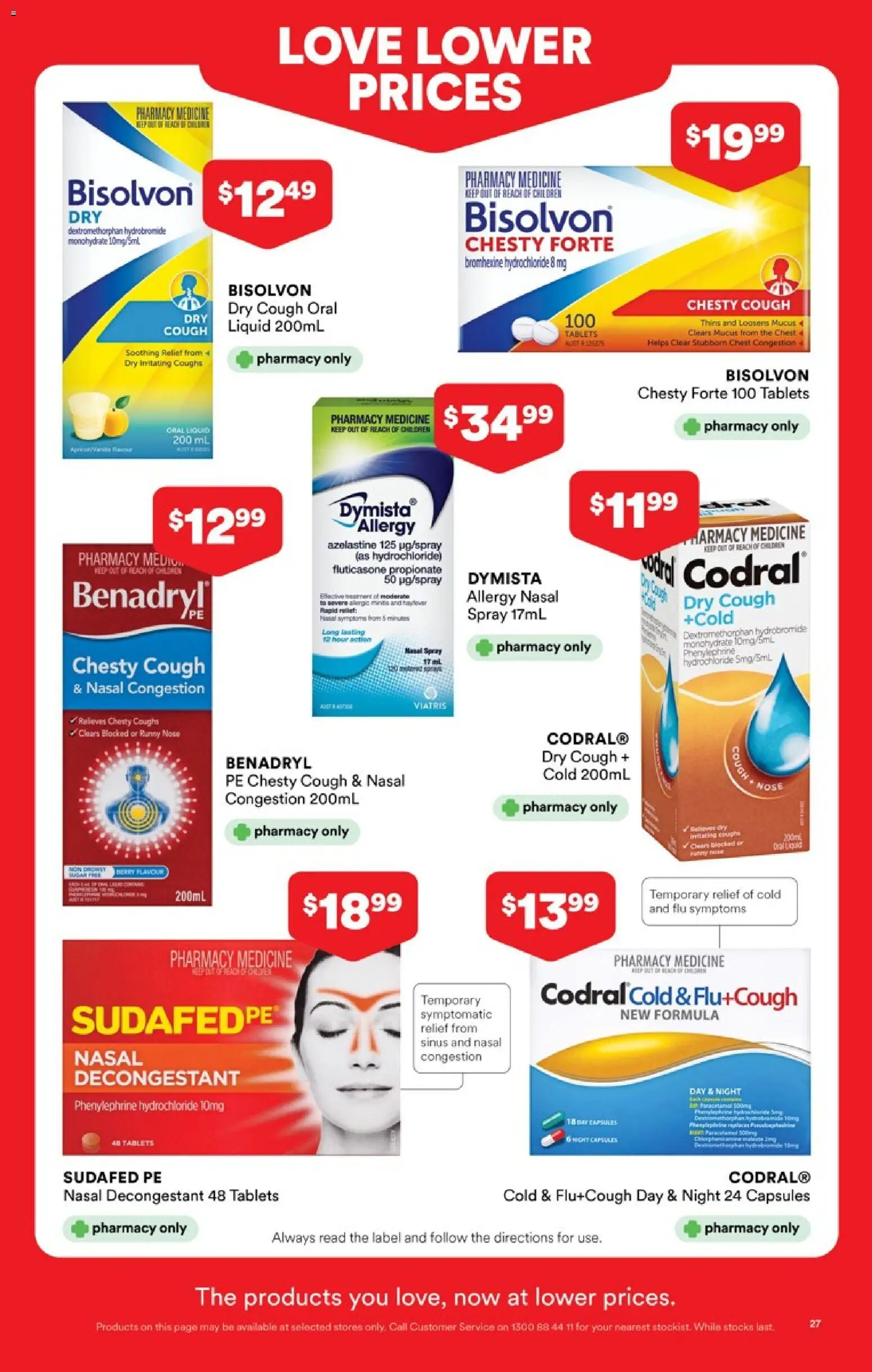 Priceline Pharmacy catalogue - valid from 23.04.2026 | Page: 27 | Products: Nasal spray, Sinus, Treatment, Tablets