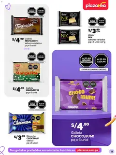 Vista previa de folleto Plaza Vea - Díptico MULTIM B2S de la Plaza Vea válido desde 16.02.2026 | Página: 13 | Productos: Chocolate, Galletas, Peso
