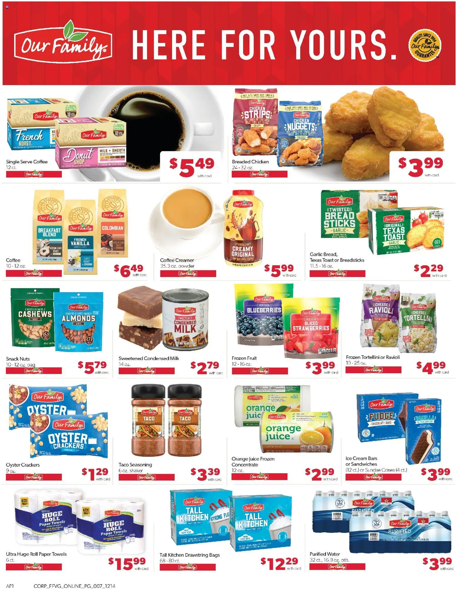 Family Fare Weekly Ad - valid from 14.12.2025 | Page: 13 | Products: Milk, Strawberries, Water, Blueberries