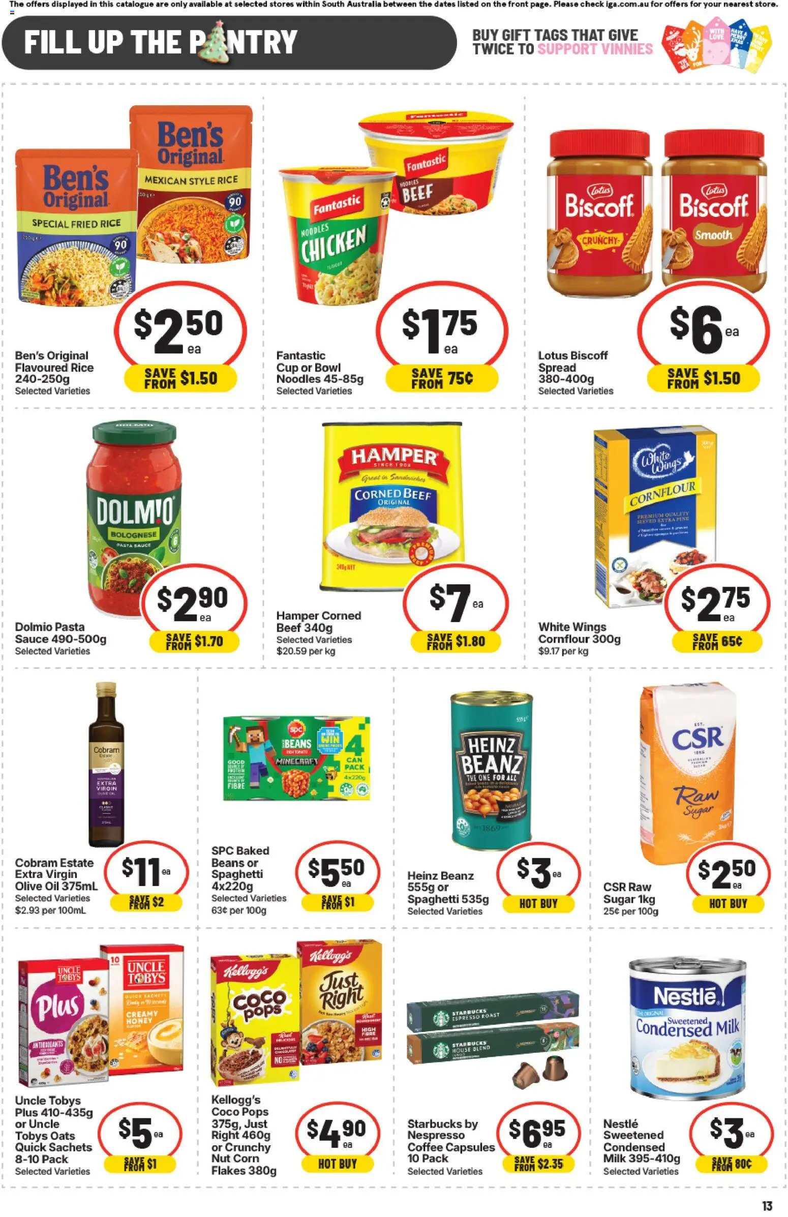 IGA catalogue - valid from 12.11.2025 | Page: 9 | Products: Honey, Chicken, Pasta, Sauce