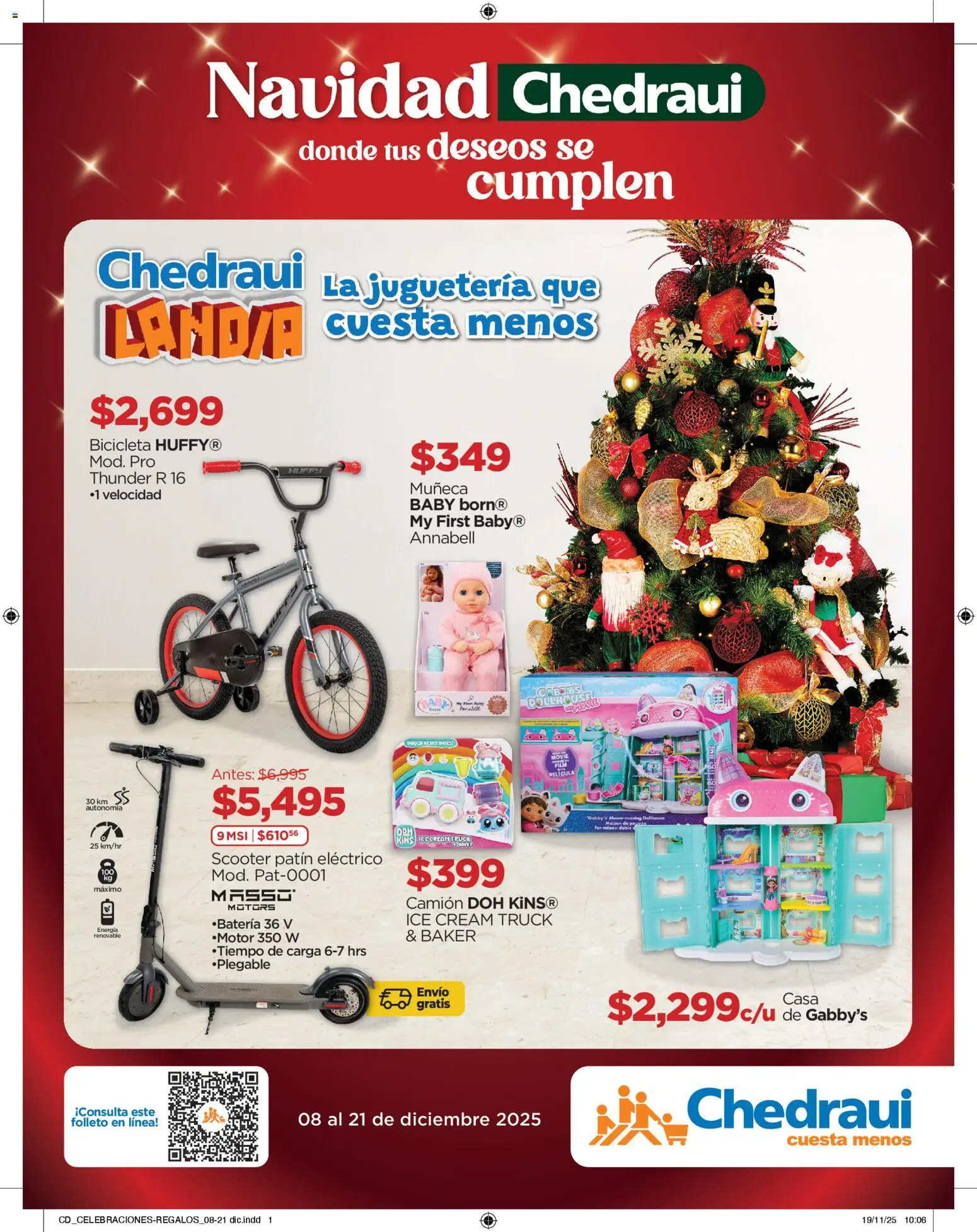 Nuevas ofertas de Chedraui válidas en toda la República Mexicana desde el 08.12.2025. ¡Encuentra las mejores ofertas en Chedraui folleto Navidad! | Página: 1