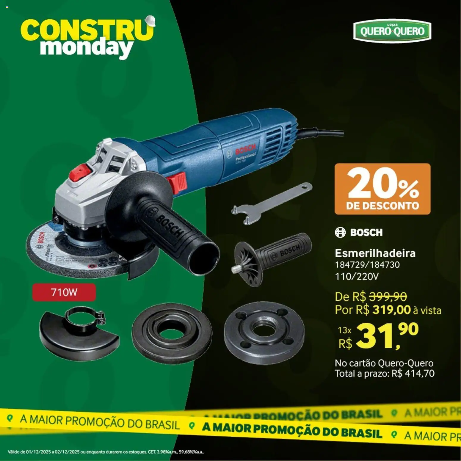 Lojas Quero-Quero Folheto - válido de 01.12.2025 | Página: 23 | Produtos: Esmerilhadeira