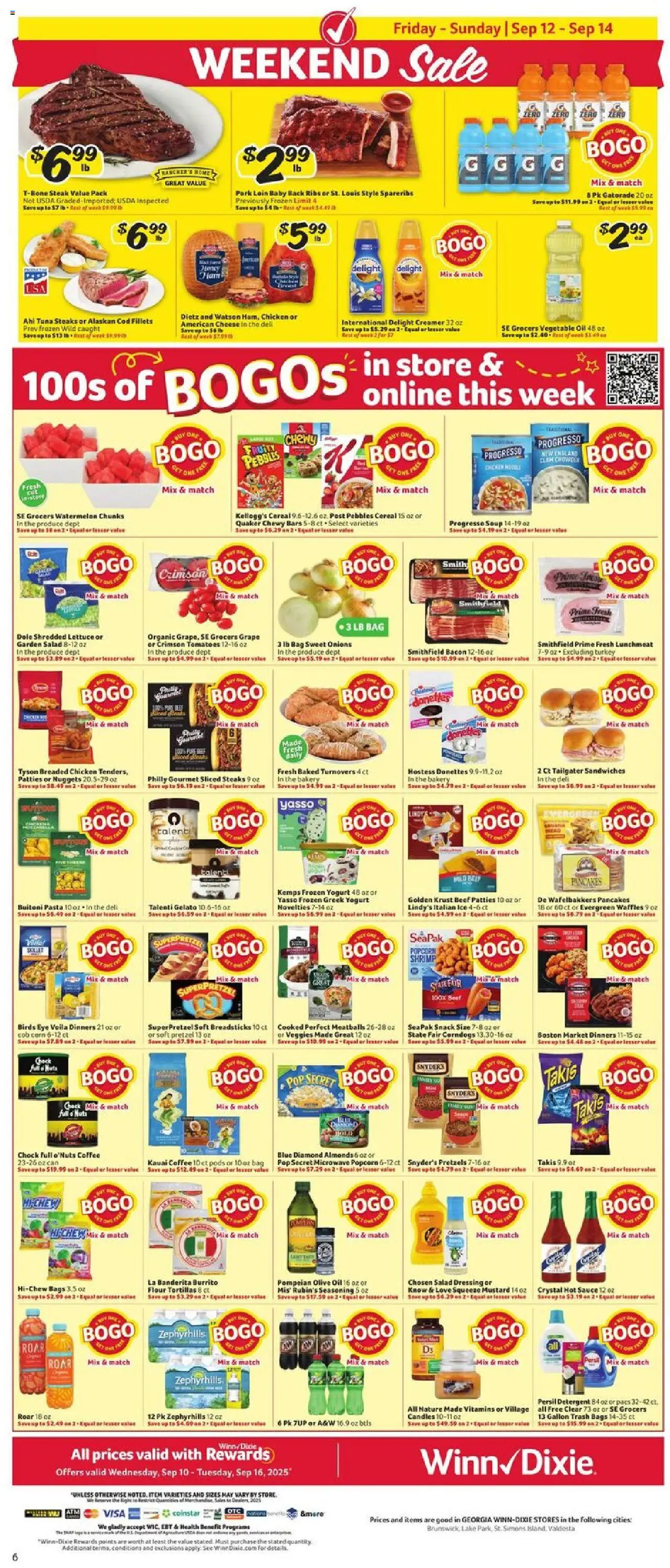 Winn Dixie Weekly Ad - valid from 10.09.2025 | Page: 8 | Products: Lettuce, Cheese, Oil, Salad