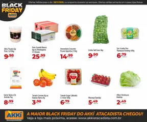 Akki Atacadista Black Friday - Pré-Visualização do folheto da loja Akki Atacadista, válido de 28.11.2025 | Página: 4 | Produtos: Alho, Tapioca, Bandeja, Uvas