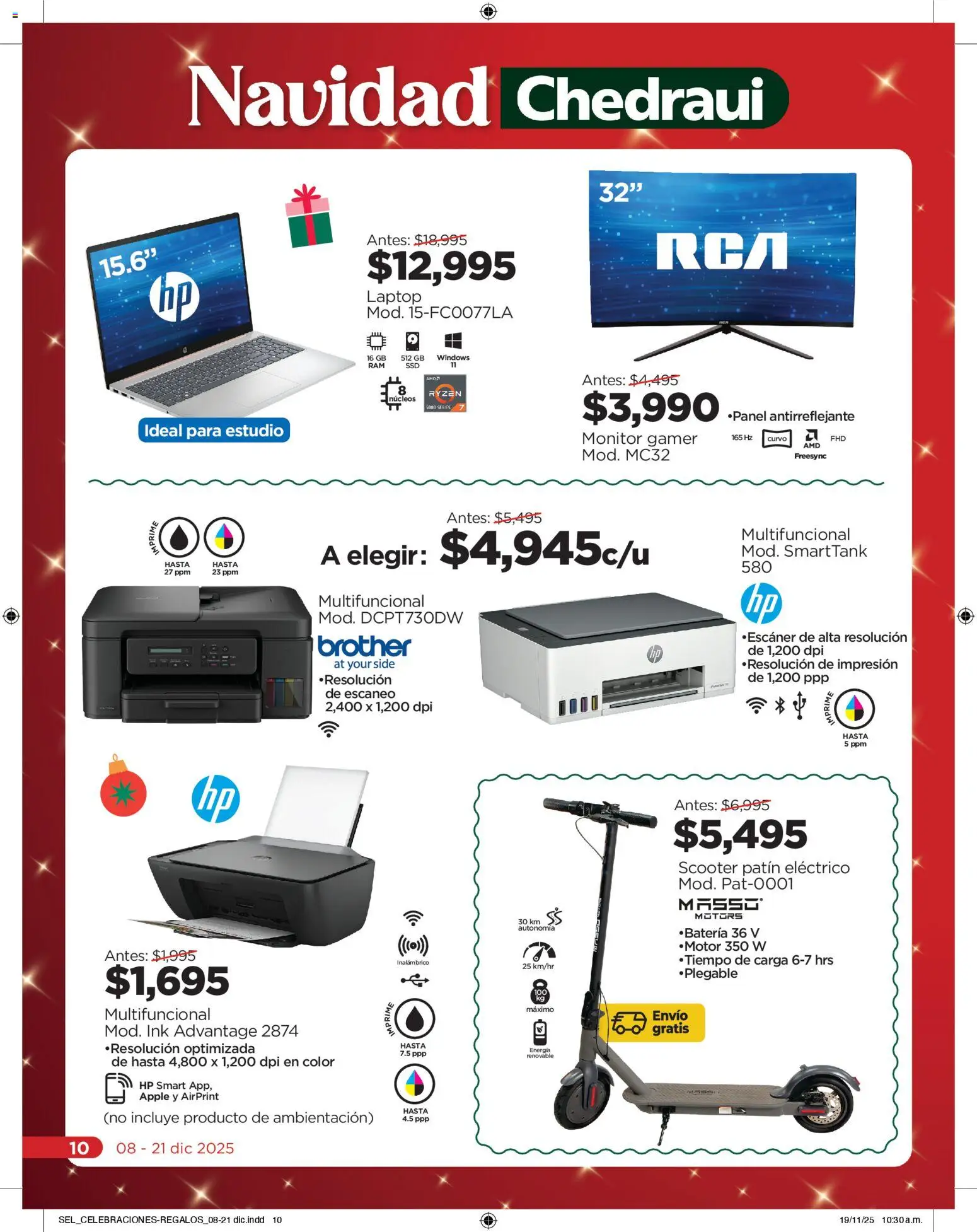 Nuevas ofertas de Chedraui válidas en toda la República Mexicana desde el 08.12.2025. ¡Encuentra las mejores ofertas en Chedraui folleto Celebraciones! | Página: 10