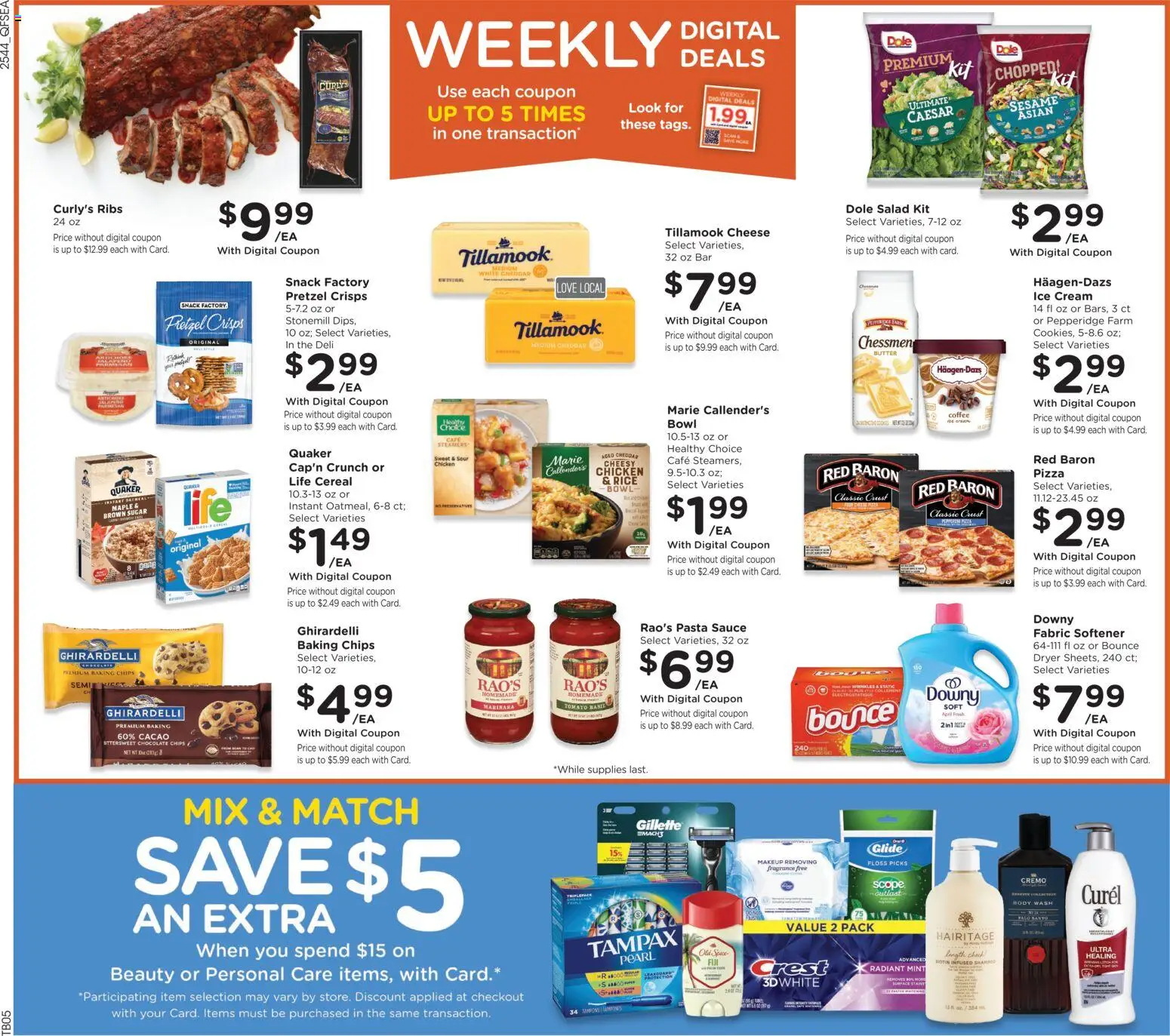 QFC Weekly Ad - WA - valid from 03.12.2025 | Page: 2 | Products: Butter, Fabric softener, Body Wash, Ice cream