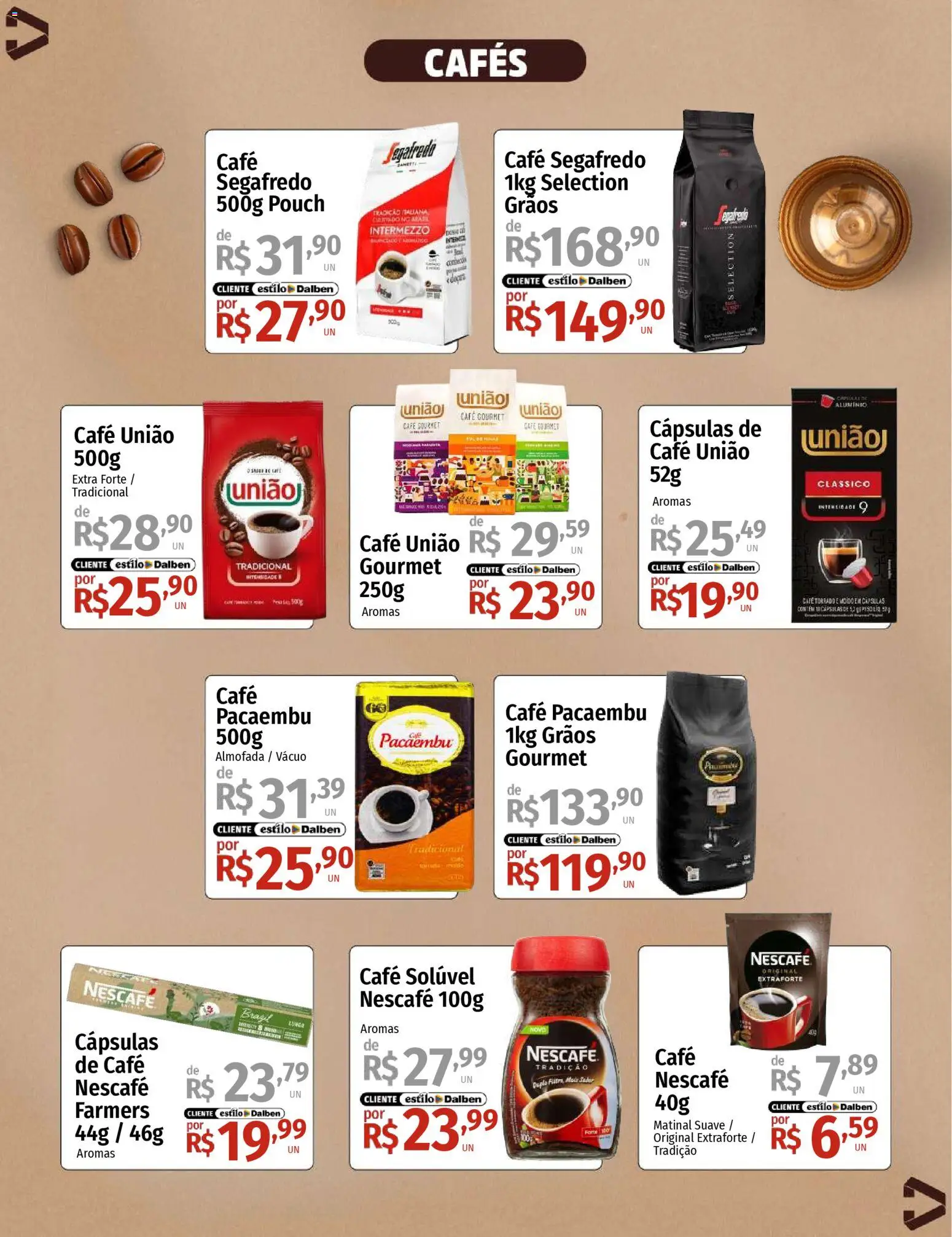 Supermercado Dalben Folheto - válido de 17.04.2026 | Página: 2 | Produtos: Almofada, Café, Café solúvel