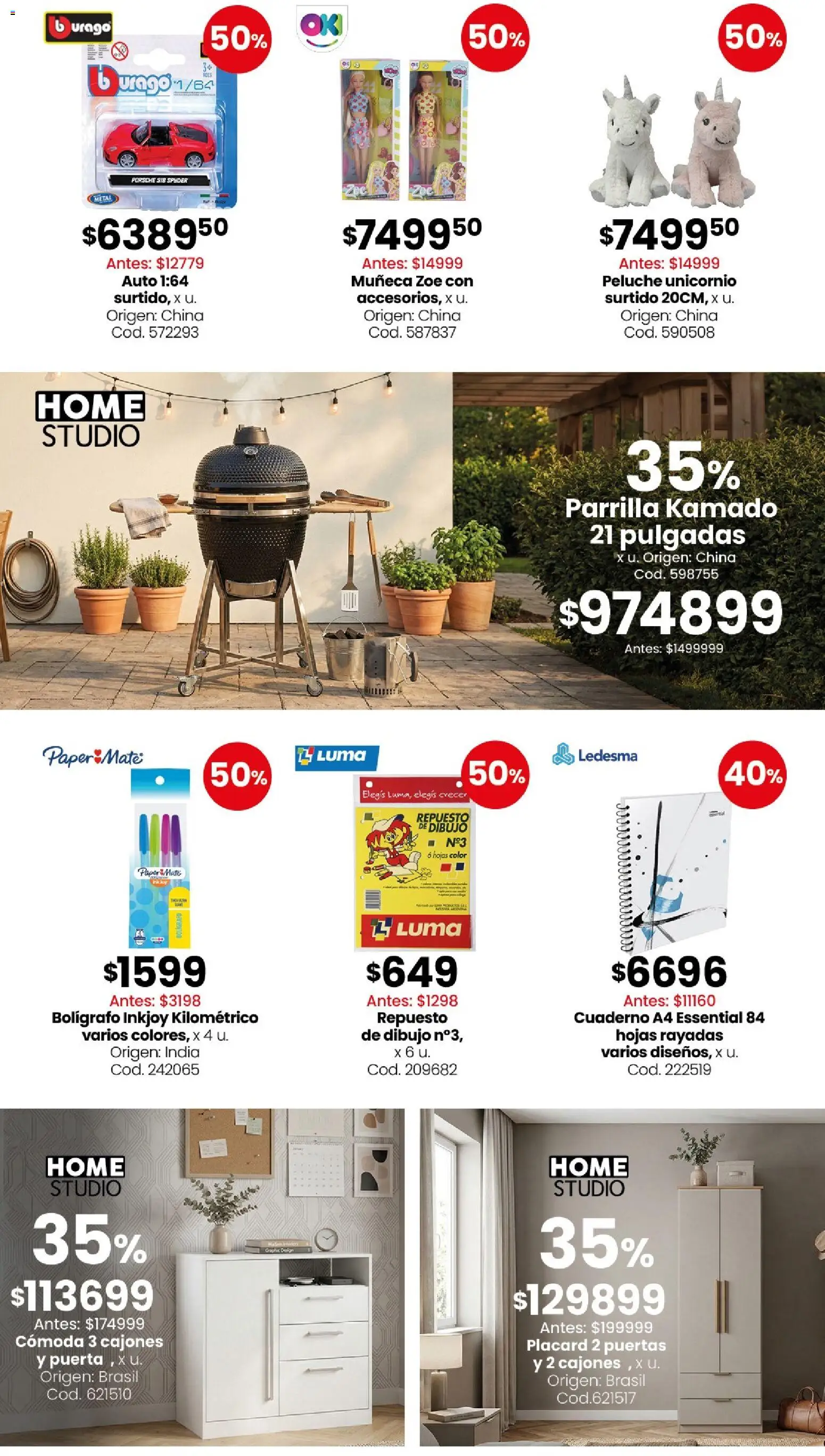 Coto - Ofertas Bazar, deco, │ válido desde el 30.03.2026 | Página: 3 | Productos: Placard, Mate, Parrilla, Cuaderno