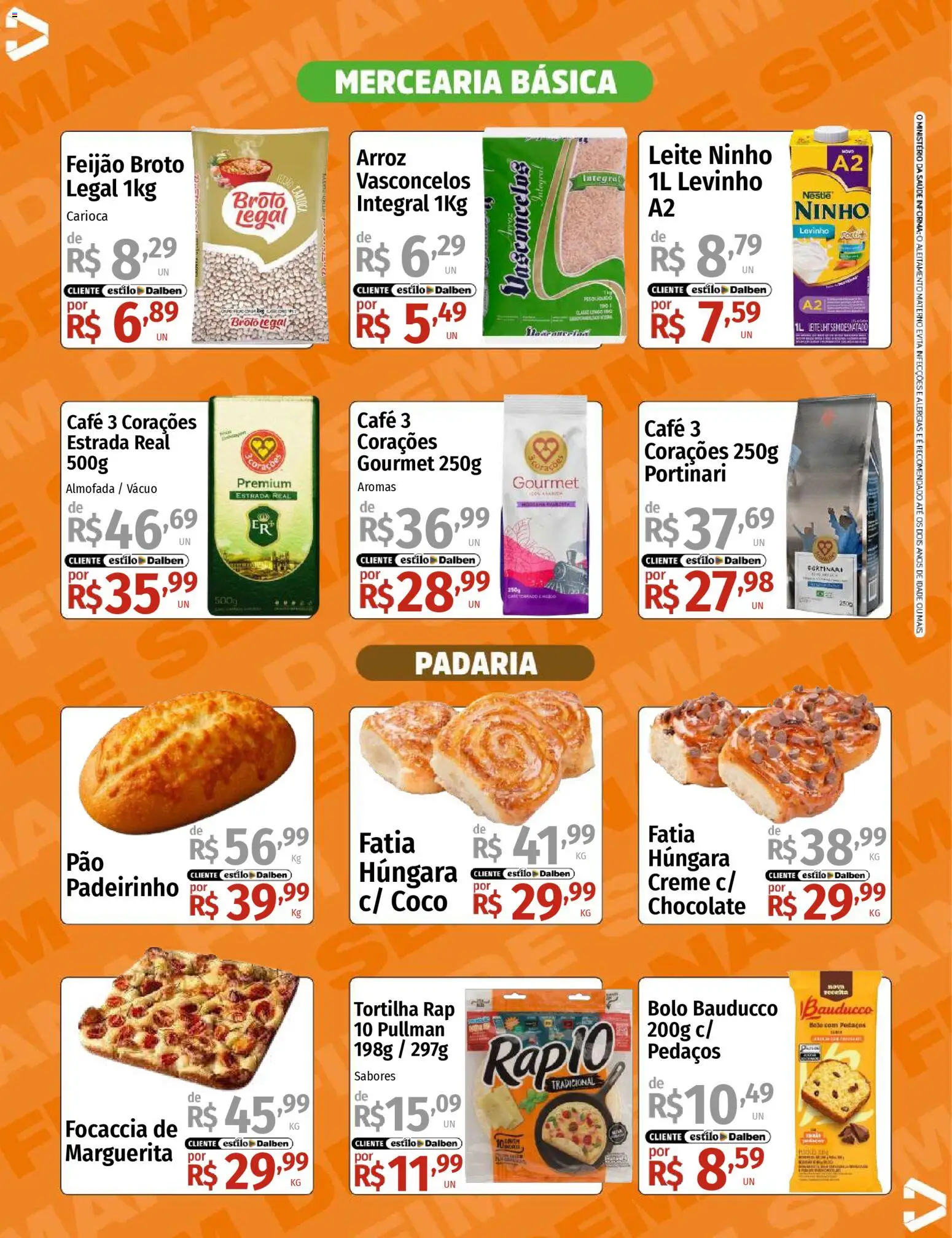 Supermercado Dalben Folheto - válido de 09.01.2026 | Página: 5 | Produtos: Feijão, Almofada, Chocolate, Bolo