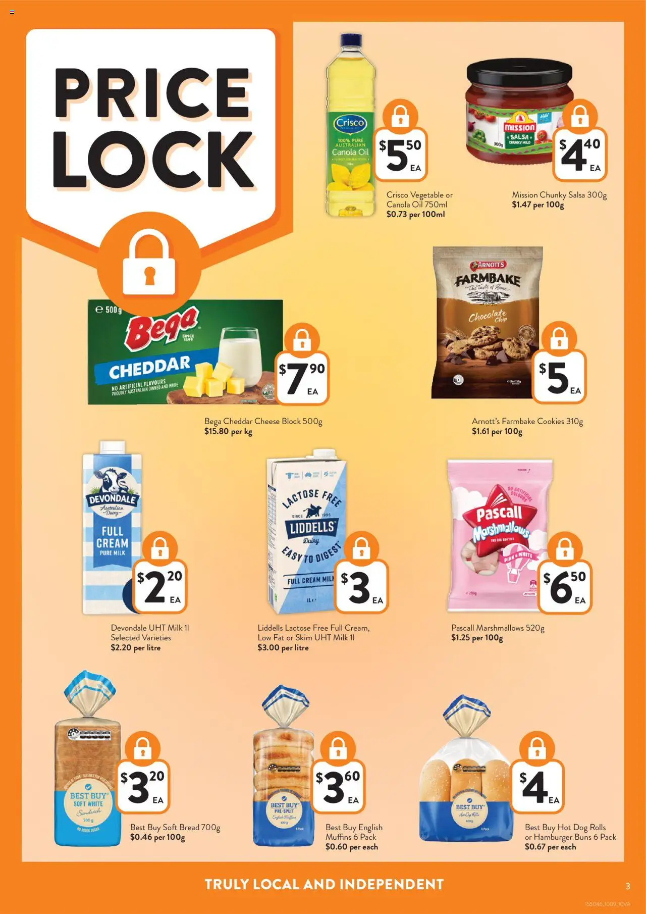 Foodworks catalogue - valid from 10.09.2025 | Page: 3 | Products: Milk, Bread, Cream, Salsa