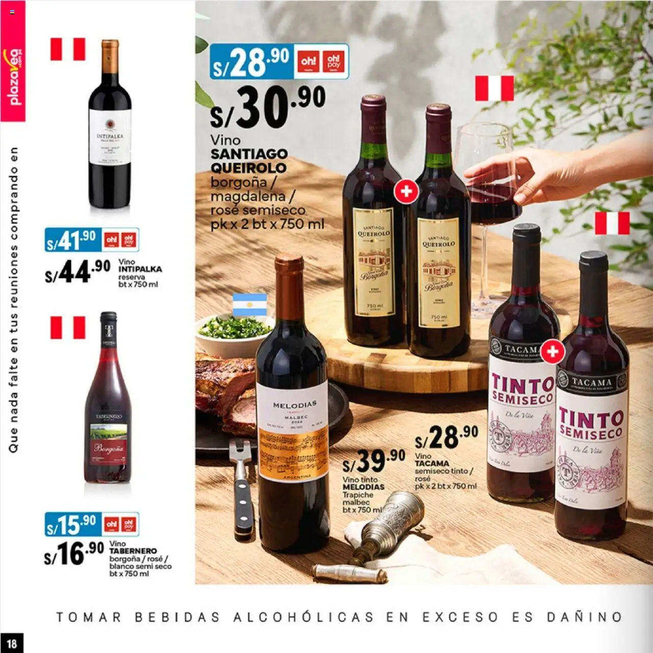 Catálogo Plaza Vea válido desde 13.06.2025 | Página: 18 | Productos: Vino