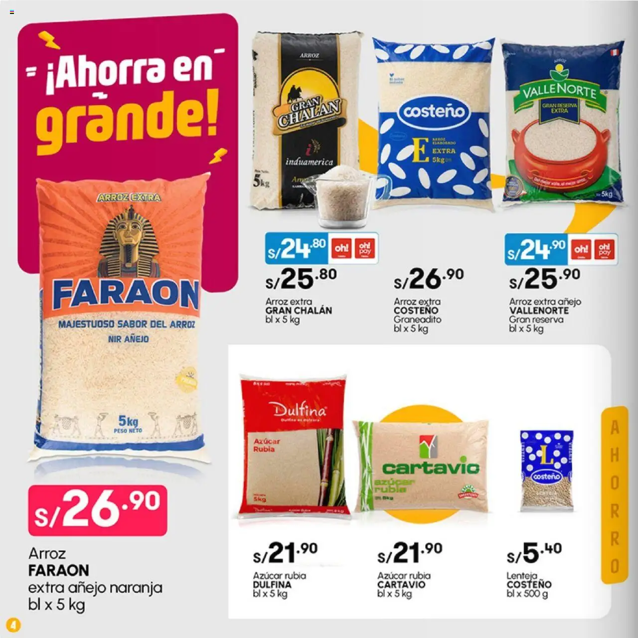Catálogo Plaza Vea válido desde 02.06.2025 | Página: 4 | Productos: Arroz, Peso