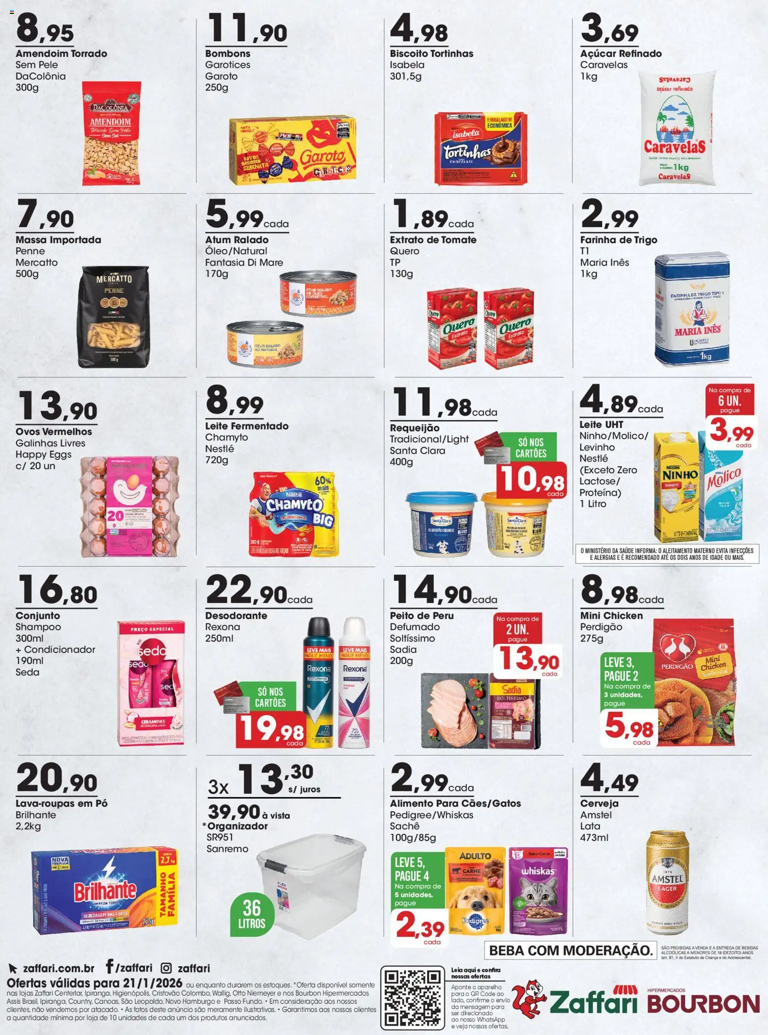 Zaffari Folheto - válido de 21.01.2026 | Página: 2 | Produtos: Shampoo, Fantasia, Atum, Requeijão