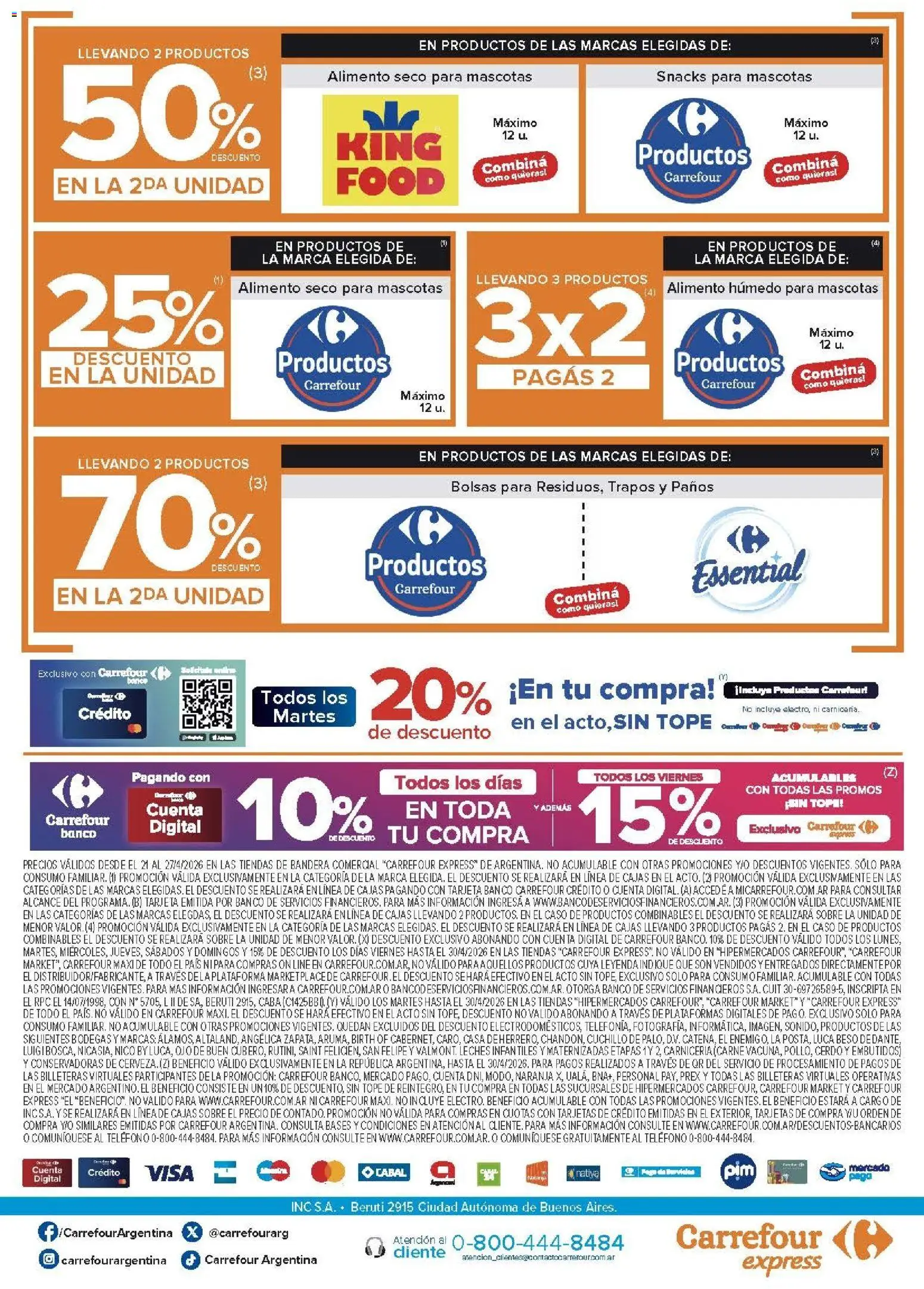 Carrefour - Carrefour Express │ válido desde el 21.04.2026 | Página: 5 | Productos: Cuchillo, Banco, Sobre, Cerdo