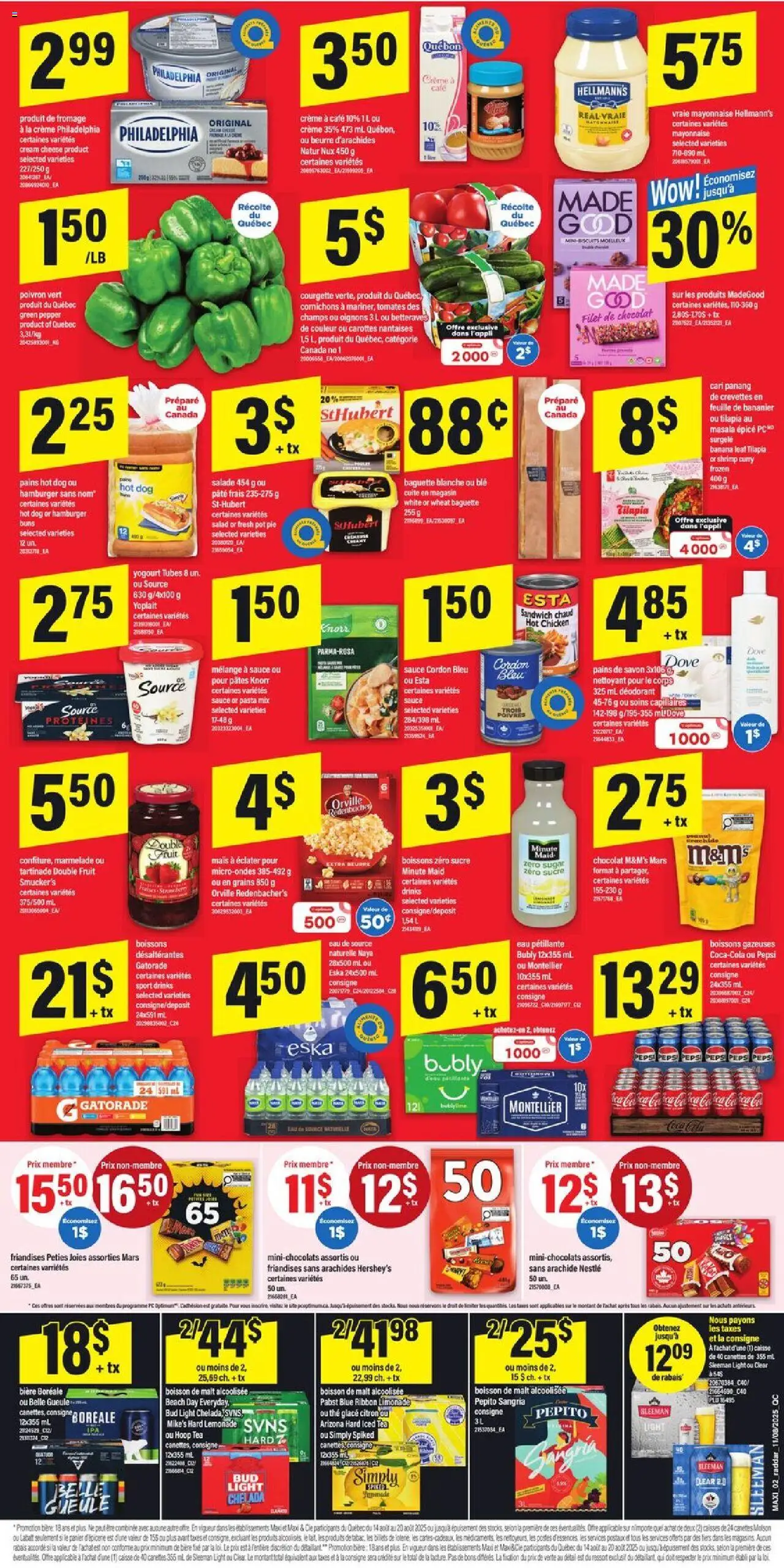 Maxi flyer valid from 14.08.2025 | Page: 2 | Products: Tea, Cream, Salad, Cheese