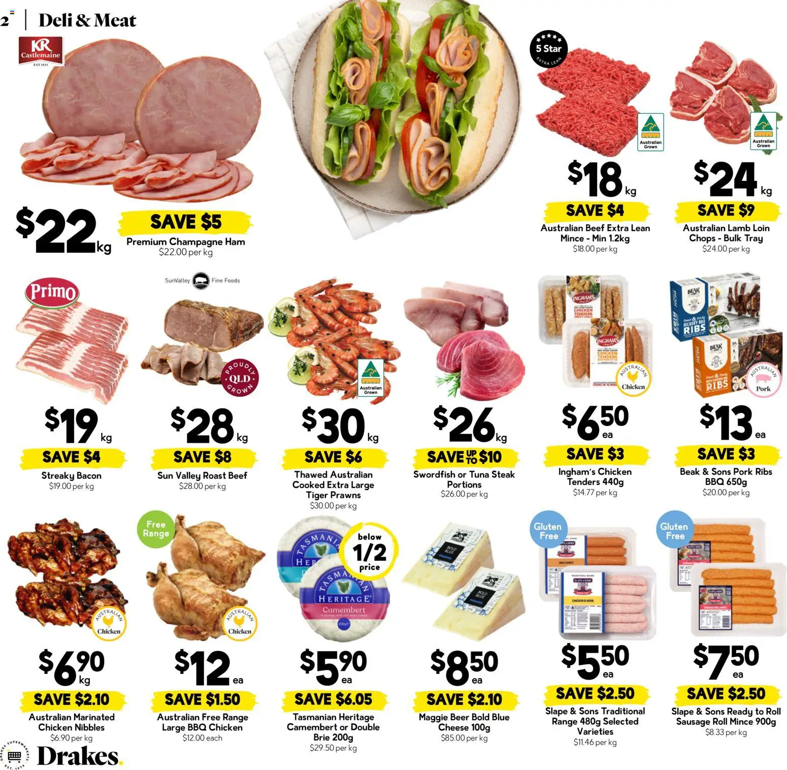 Drakes catalogue - valid from 31.12.2025 | Page: 2 | Products: Pork, Lamb, Steak, Sausage