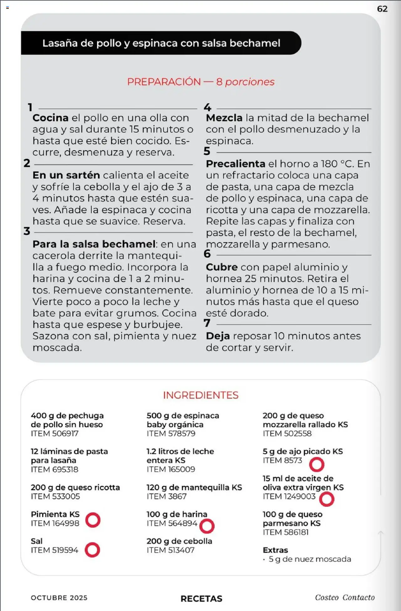 Nuevas ofertas de Costco válidas en toda la República Mexicana desde el 03.10.2025. ¡Encuentra las mejores ofertas en Costco - Revista Octubre! | Página: 62 | Productos: Aceite de oliva, Ajo, Cacerola, El horno