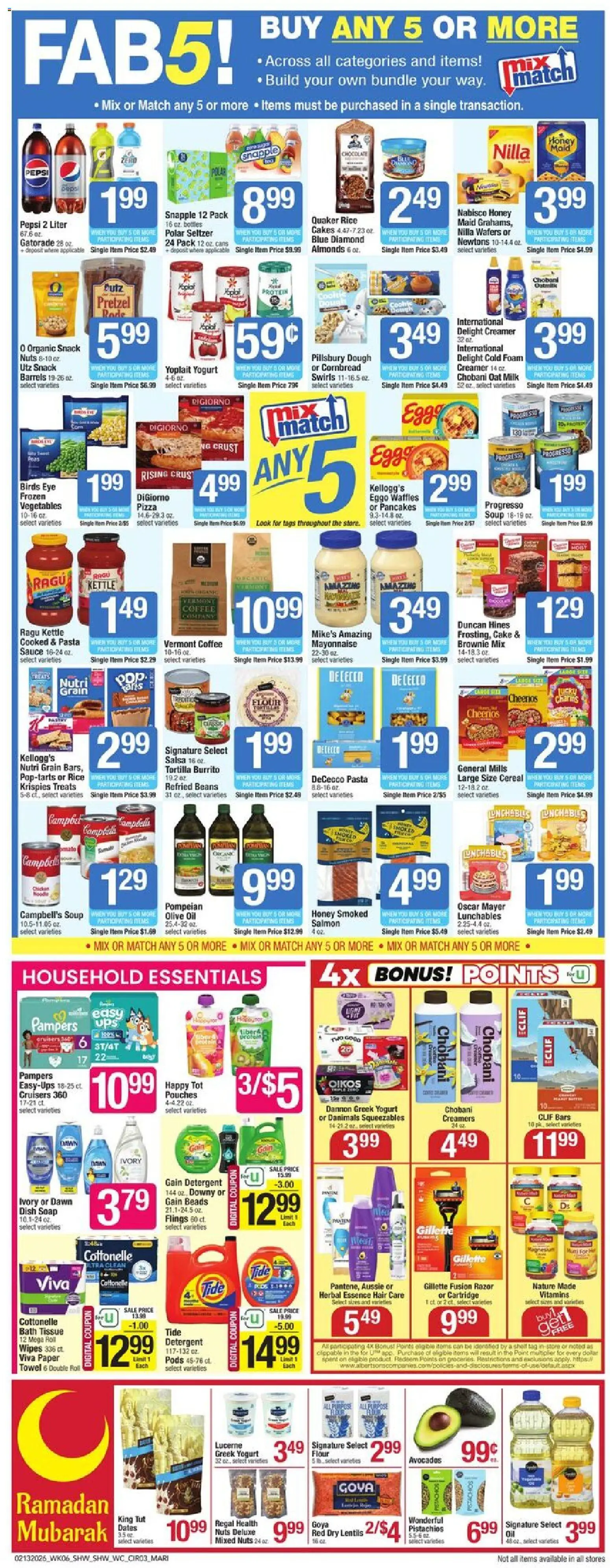 Shaw's Weekly Ad - MA - valid from 13.02.2026 | Page: 3 | Products: Bath, Soap, Vegetables, Kettle
