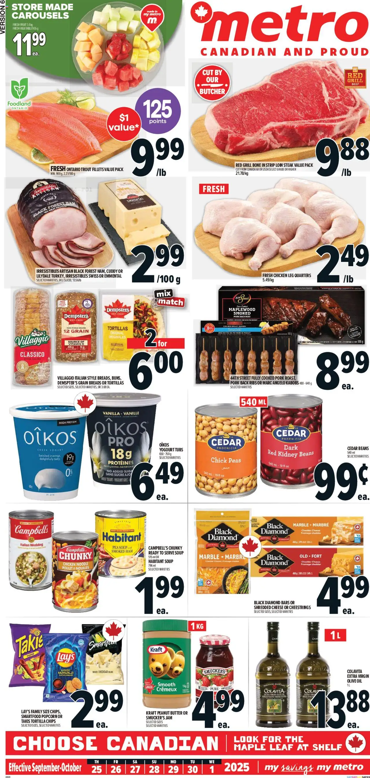 Metro flyer valid from 25.09.2025 | Page: 2 | Products: Grill, Shelf, Ham, Pork
