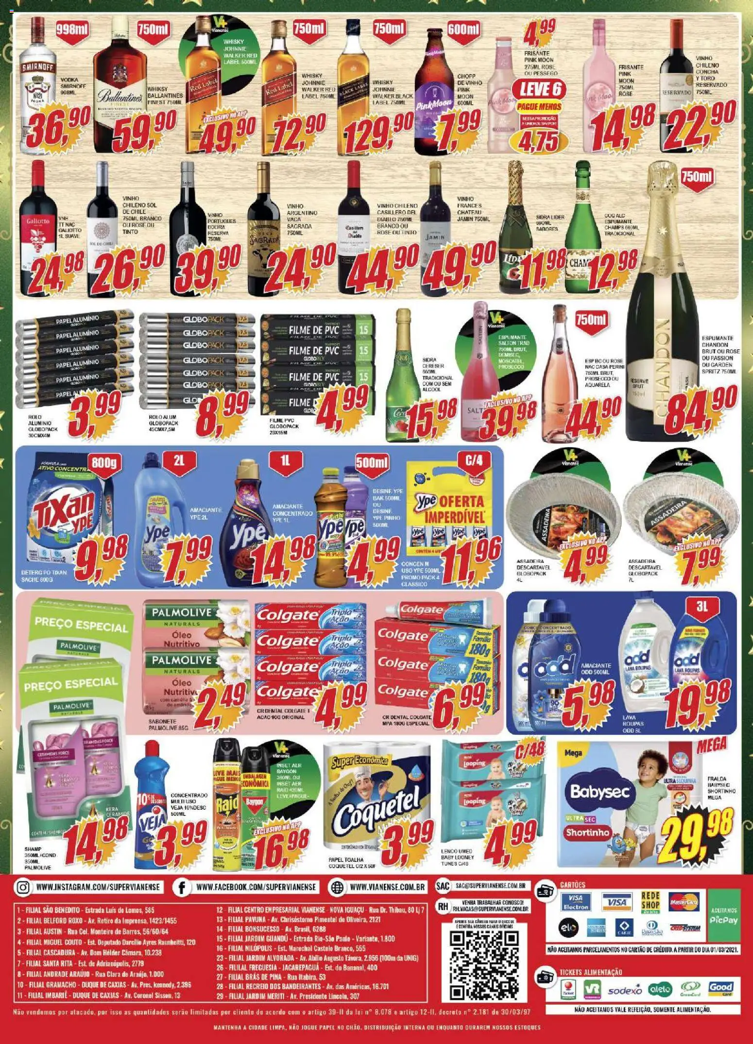 Vianense Folheto - válido de 19.11.2025 | Página: 4 | Produtos: Papel toalha, Pêssego, Óleo, Amaciante