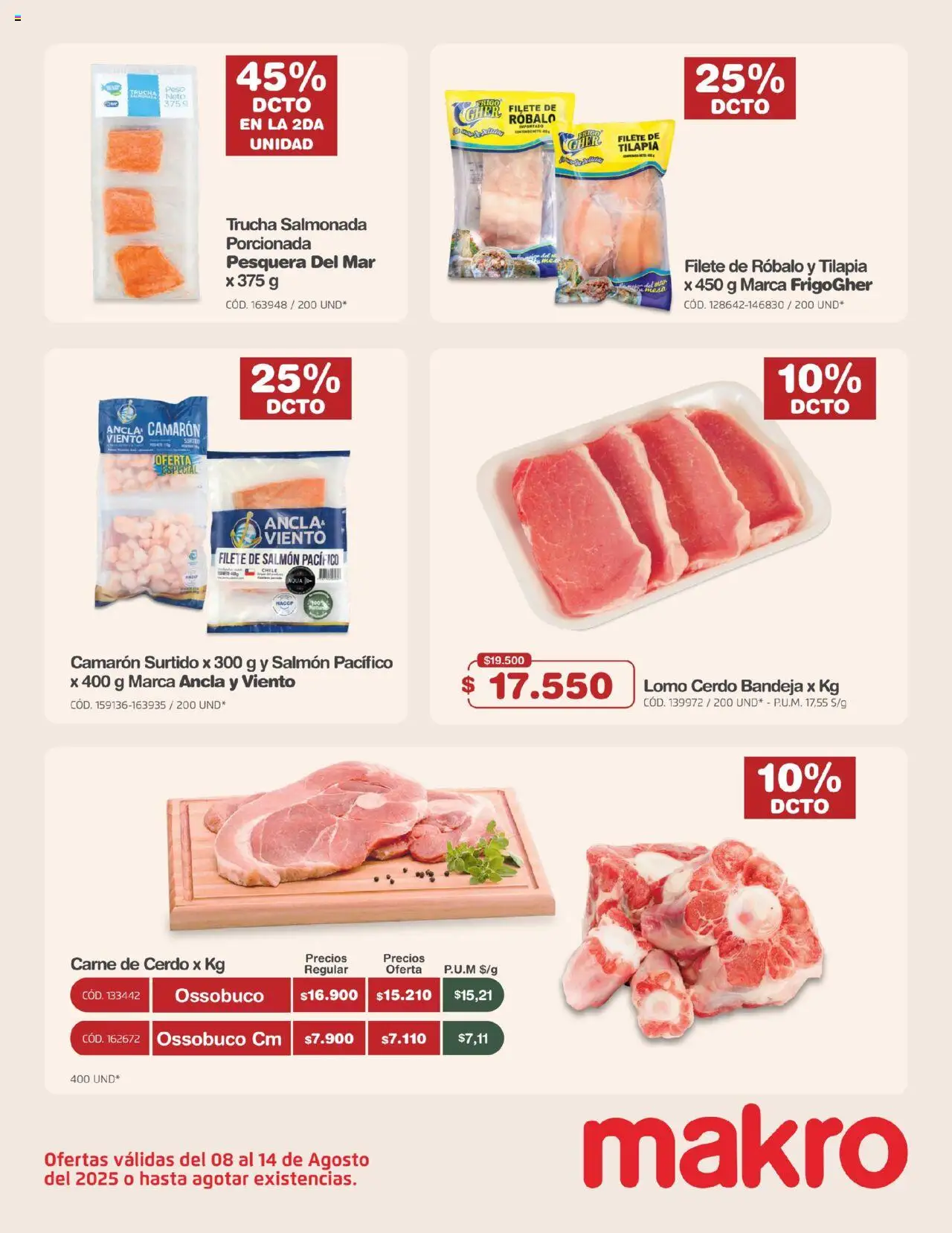 Makro revista - valida desde el 08.08.2025 | Página: 4 | Productos: Cerdo, Bandeja, Peso, Ducha Bidet