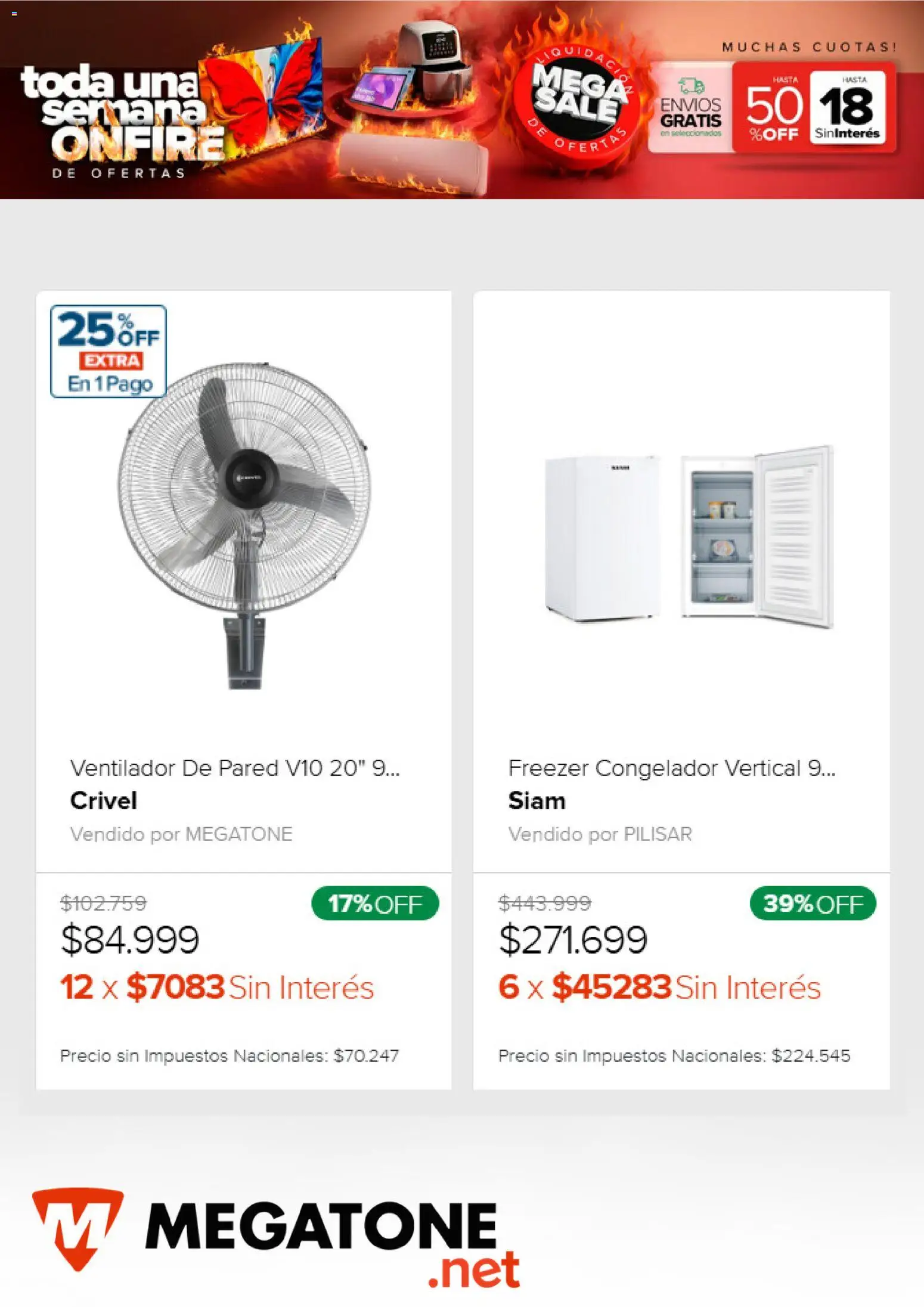 Megatone catálogo │ válido desde el 26.02.2026 | Página: 2 | Productos: Congelador, Ventilador, Freezer