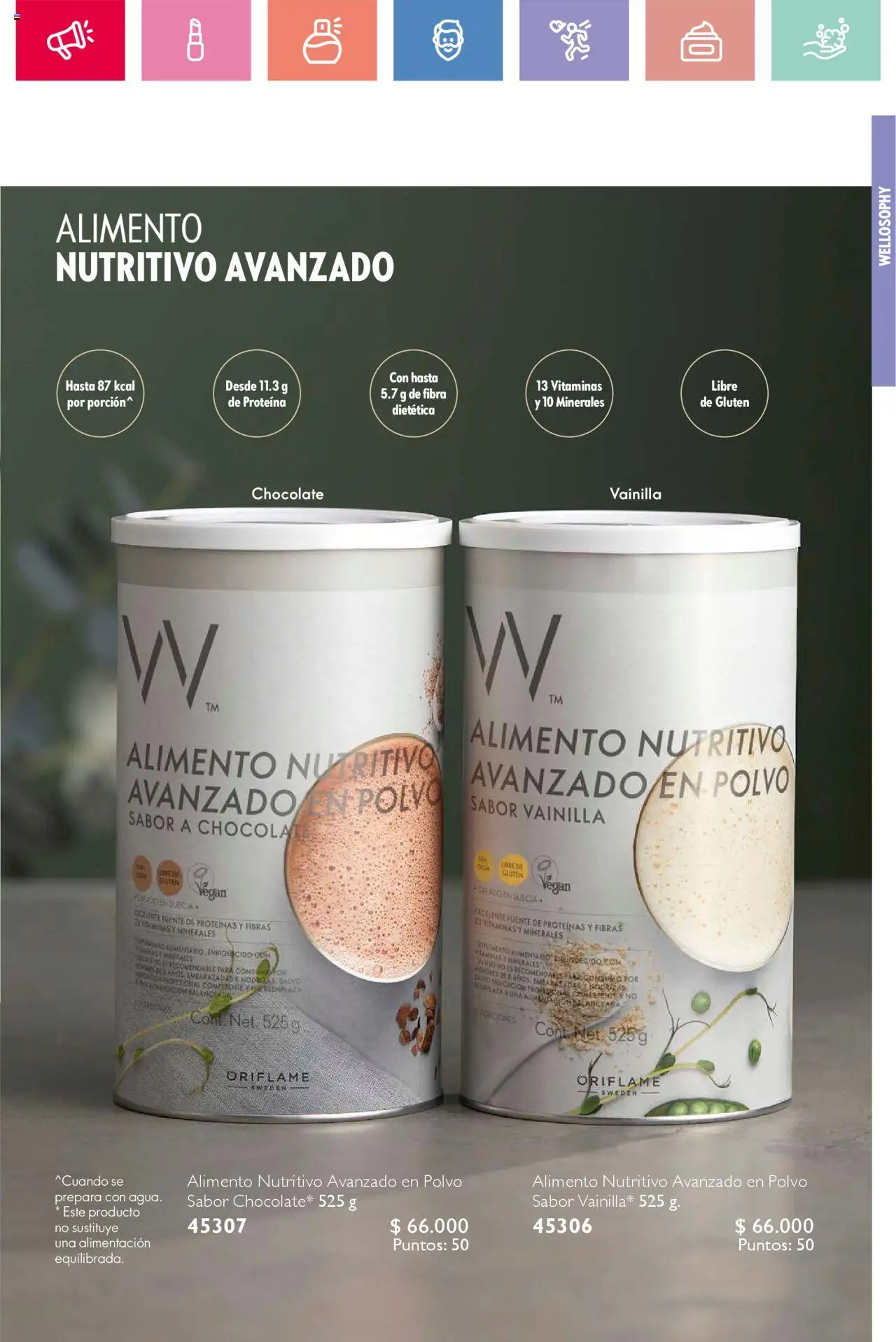 Oriflame catálogo │ válido desde el 21.06.2025 | Página: 103 | Productos: Vitaminas, Polvo, Chocolate, Fuente