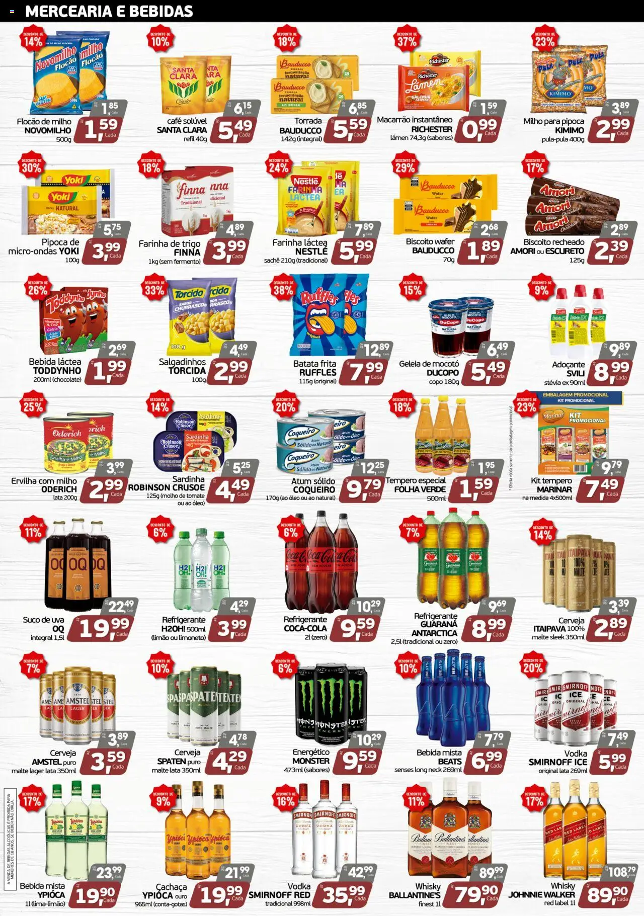 Cometa Supermercados Folheto - válido de 12.08.2025 | Página: 2 | Produtos: Ervilha, Biscoito, Suco, Macarrão