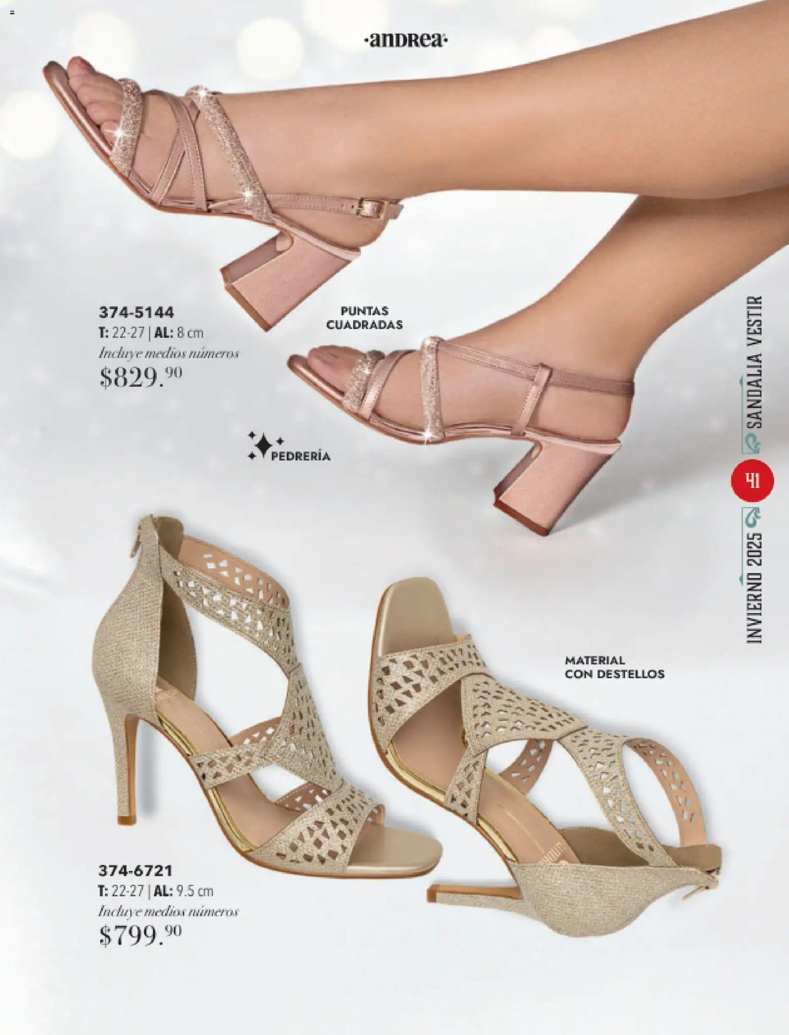 Nuevas ofertas de Andrea válidas en toda la República Mexicana desde el 26.11.2025. ¡Encuentra las mejores ofertas en Andrea catálogo Invierno! | Página: 41