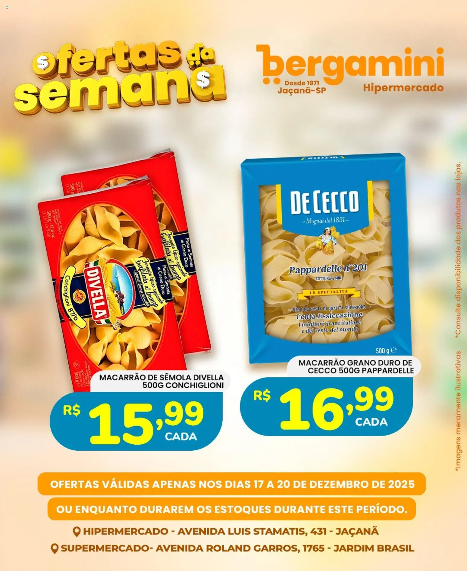 Supermercado Bergamini Folheto - válido de 17.12.2025 | Página: 20 | Produtos: Pasta, Macarrão