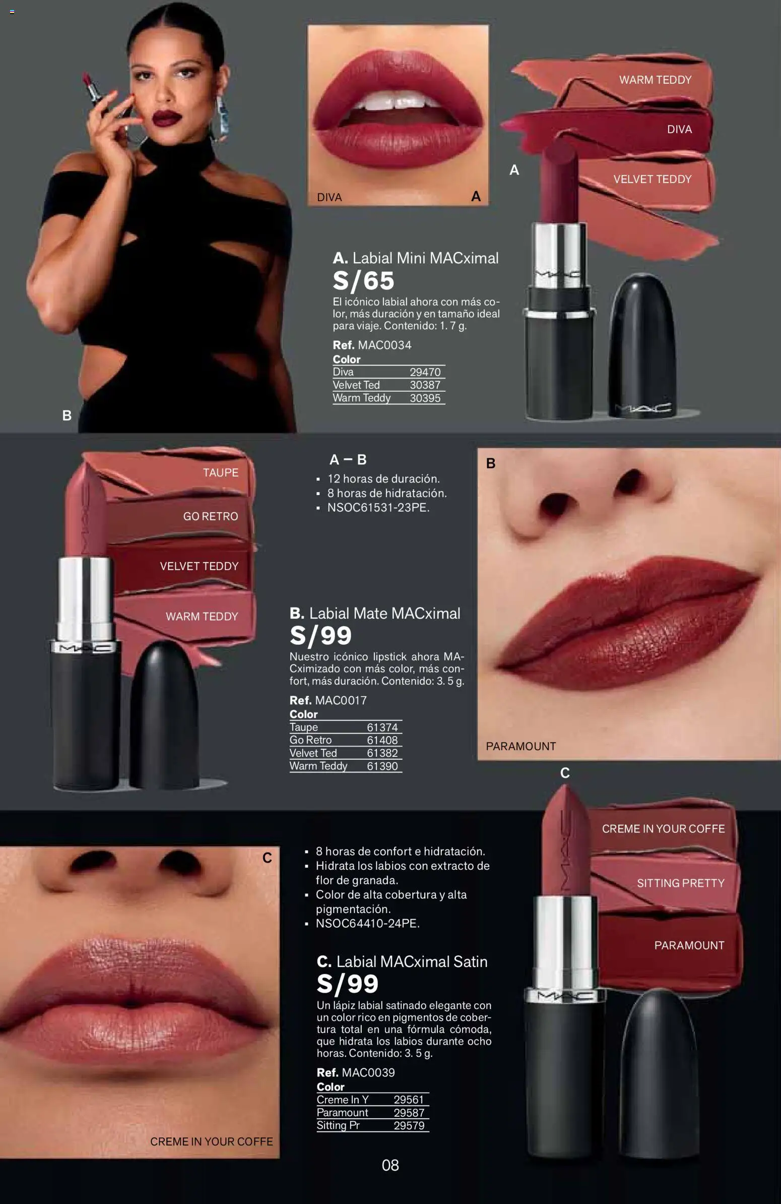Catálogo Leonisa válido desde 07.04.2026 | Página: 8 | Productos: Lápiz labial, Cómoda