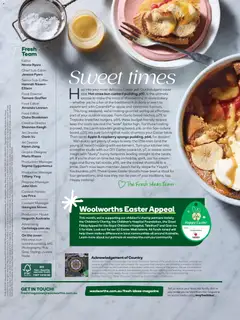 Preview of Woolworths Fresh Ideas magazine - valid from 01.04.2026 | Page: 3 | Products: Eggs, Bread, Raspberry, Fan