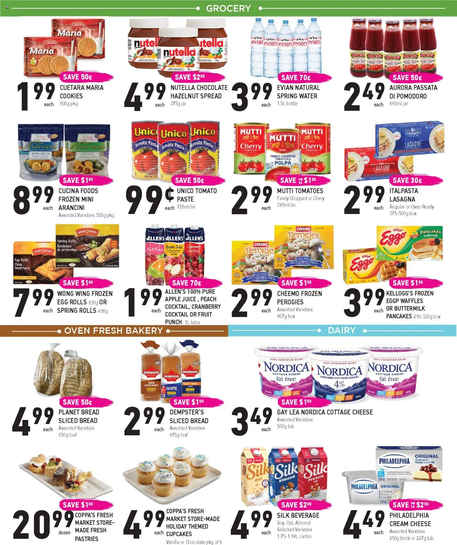Coppas Fresh Market flyer valid from 27.11.2025 | Page: 3 | Products: Cookies, Cottage cheese, Bakery, Chocolate