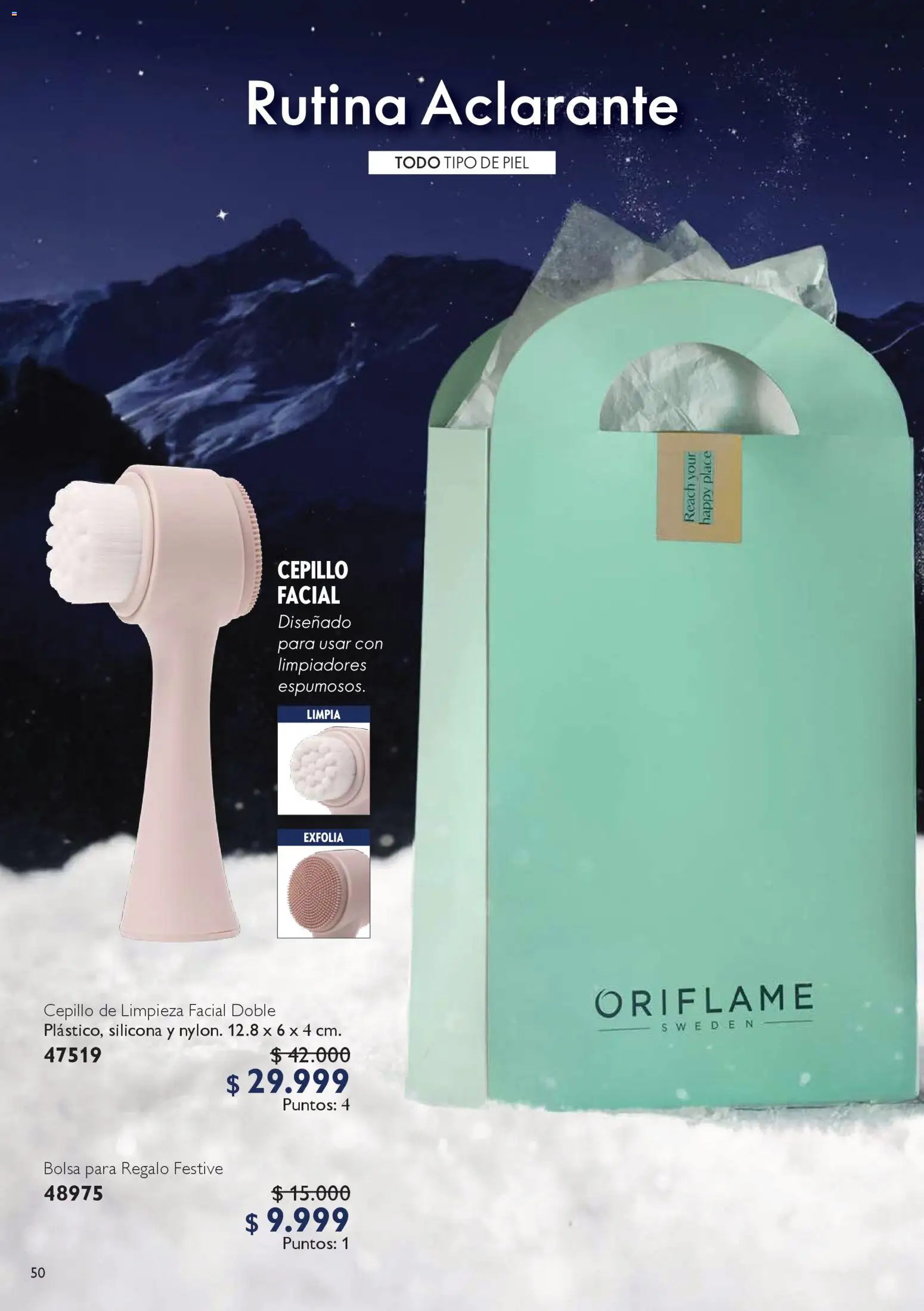 Oriflame revista - valida desde el 06.12.2025 | Página: 50 | Productos: Bolsa, Cepillo