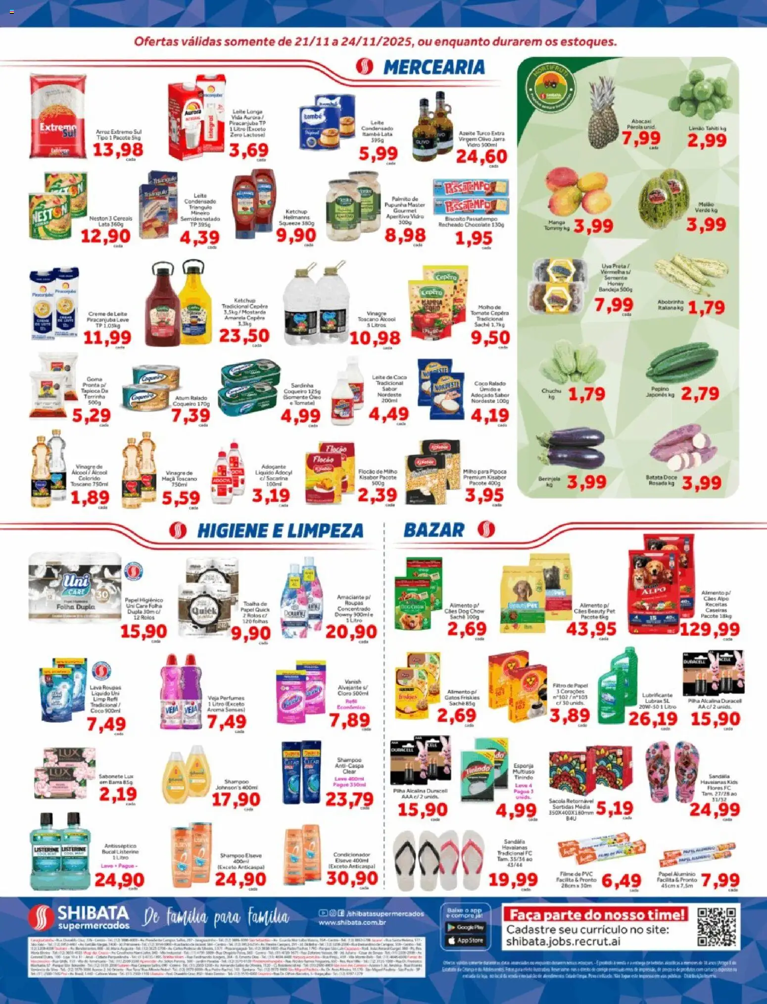 Shibata Folheto - válido de 21.11.2025 | Página: 2 | Produtos: Pupunha, Vinagre, Papel higiênico, Leite de coco