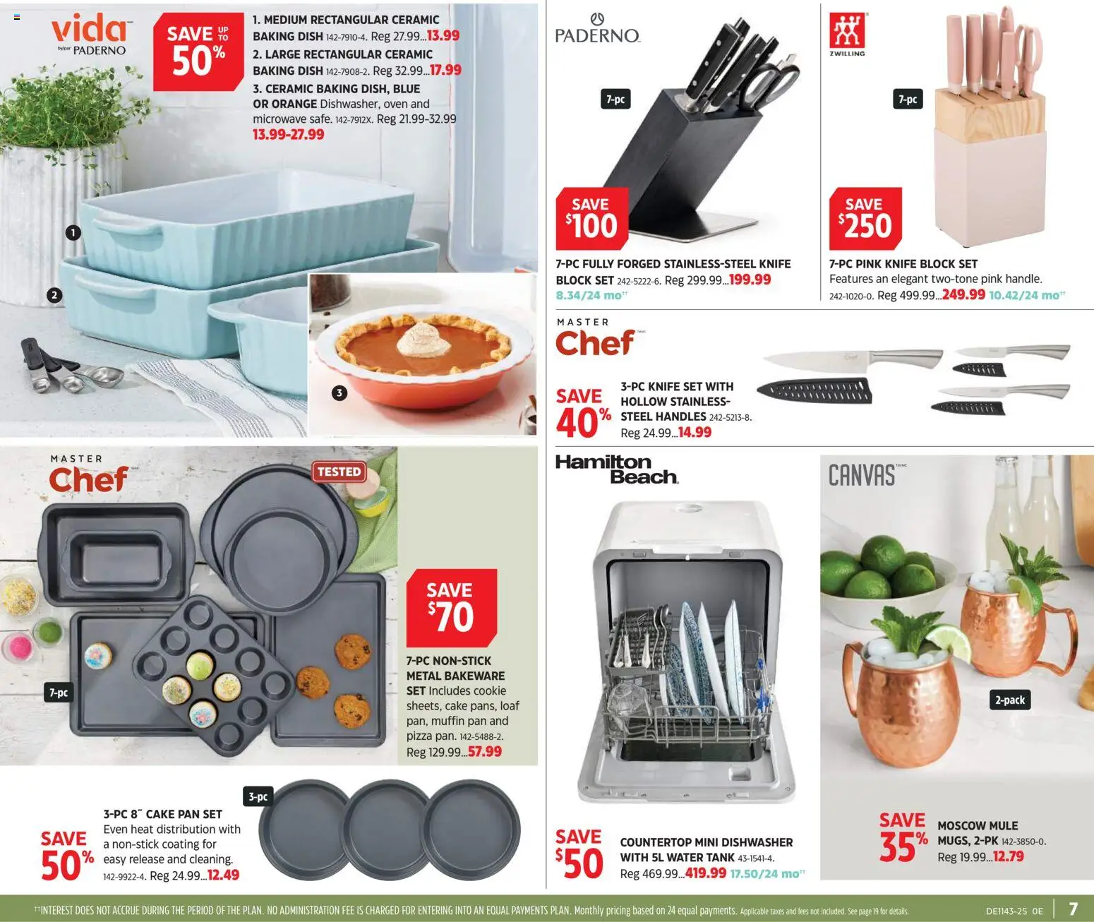 Canadian Tire flyer valid from 16.10.2025 | Page: 7 | Products: Oven, Dishwasher, Pizza
