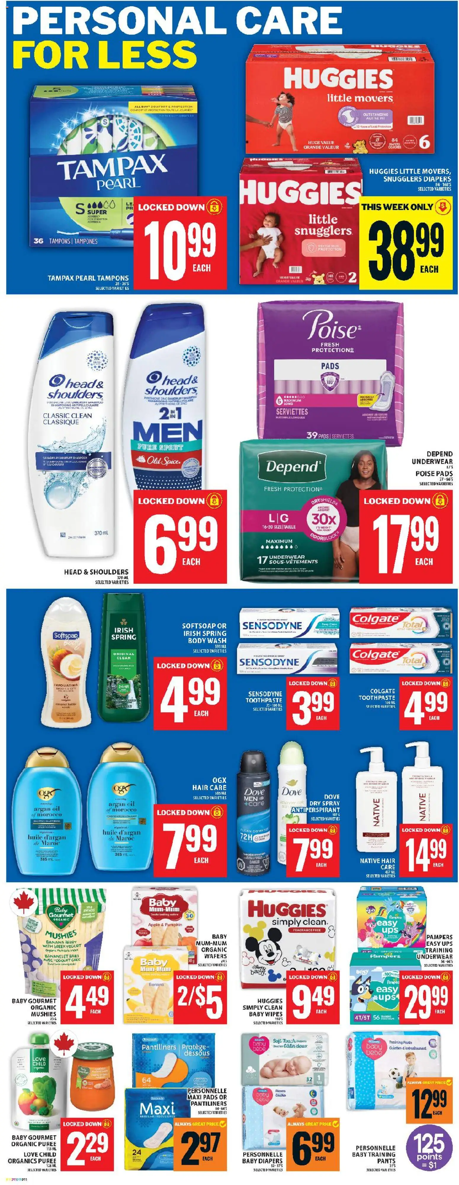 Food Basics flyer valid from 25.12.2025 | Page: 16 | Products: Antiperspirant, Oil, Pumpkin, Underwear