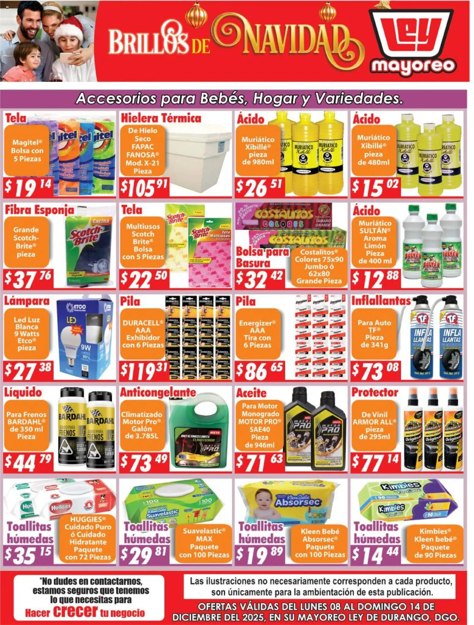 Nuevas ofertas de Casa Ley válidas en toda la República Mexicana desde el 08.12.2025. ¡Encuentra las mejores ofertas en Casa Ley folleto Durango! | Página: 2 | Productos: Toallitas húmedas, Hielera, Cocina, Pila