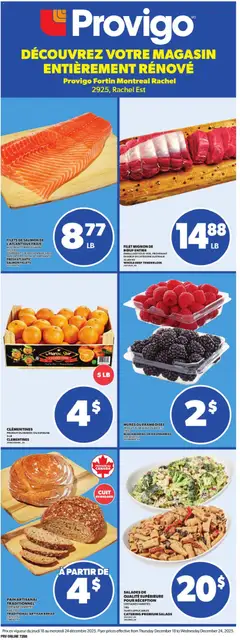 Preview of Provigo weekly flyer / circulaire from shop Provigo valid from 18.12.2025