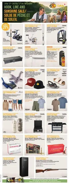 Preview of Cabelas weekly flyer / circulaire from shop Cabelas valid from 17.07.2025