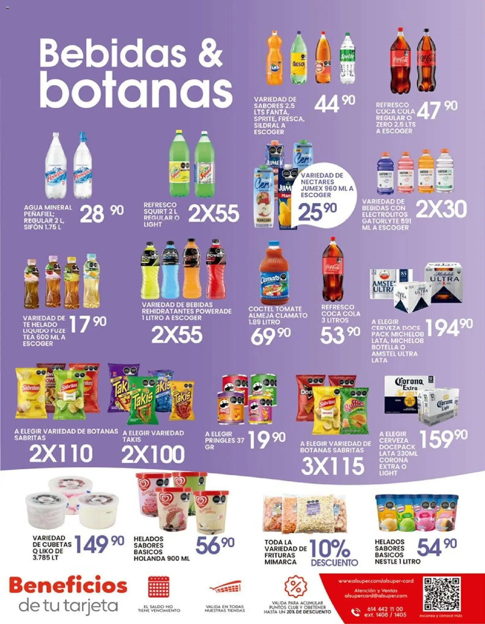 Nuevas ofertas de Alsuper válidas en toda la República Mexicana desde el 24.04.2026. ¡Encuentra las mejores ofertas en Alsuper folleto Durango! | Página: 7 | Productos: Agua, Cerveza, Botella, Té