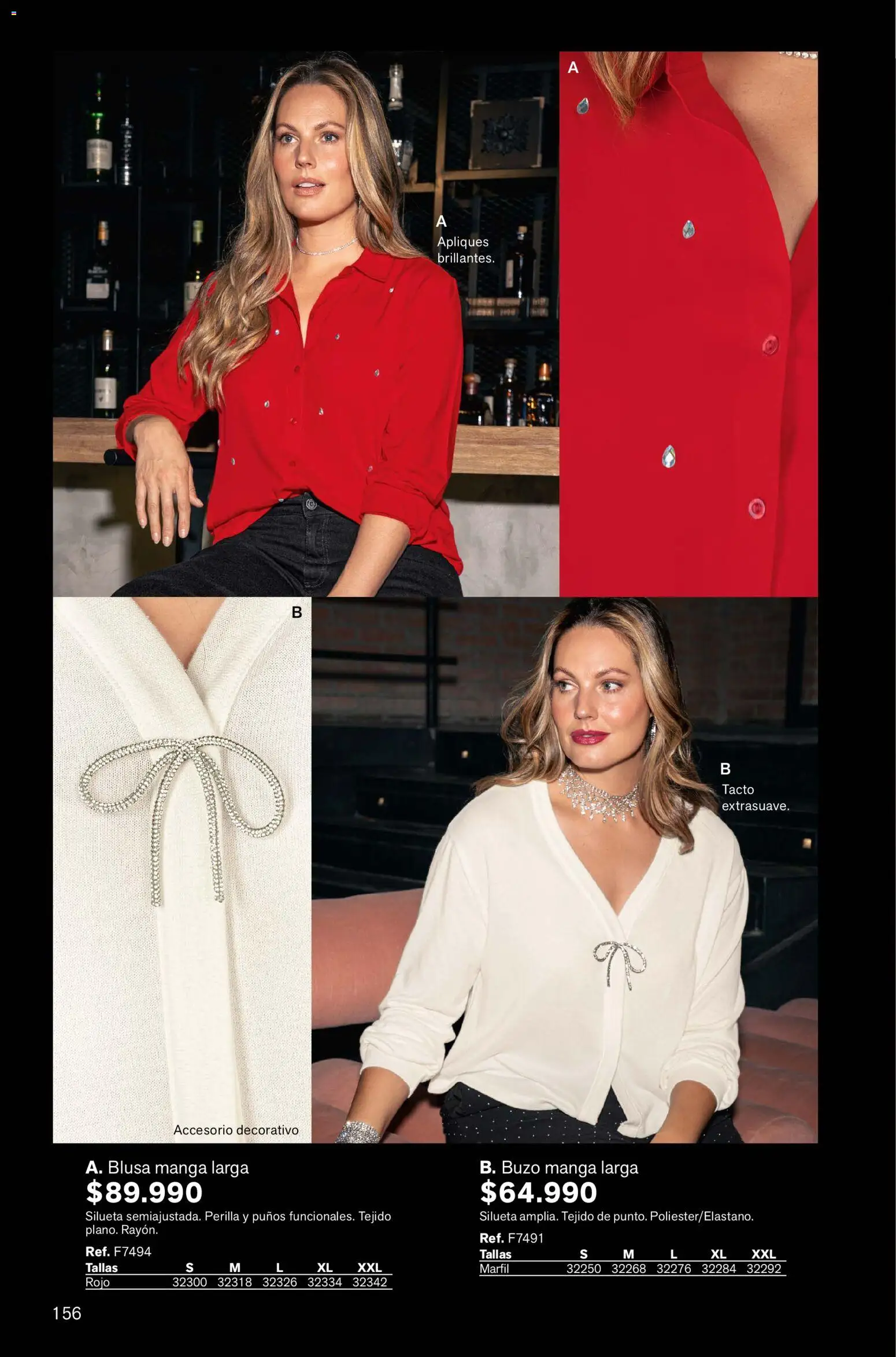 Leonisa revista - valida desde el 13.11.2025 | Página: 156 | Productos: Buzo, Blusa