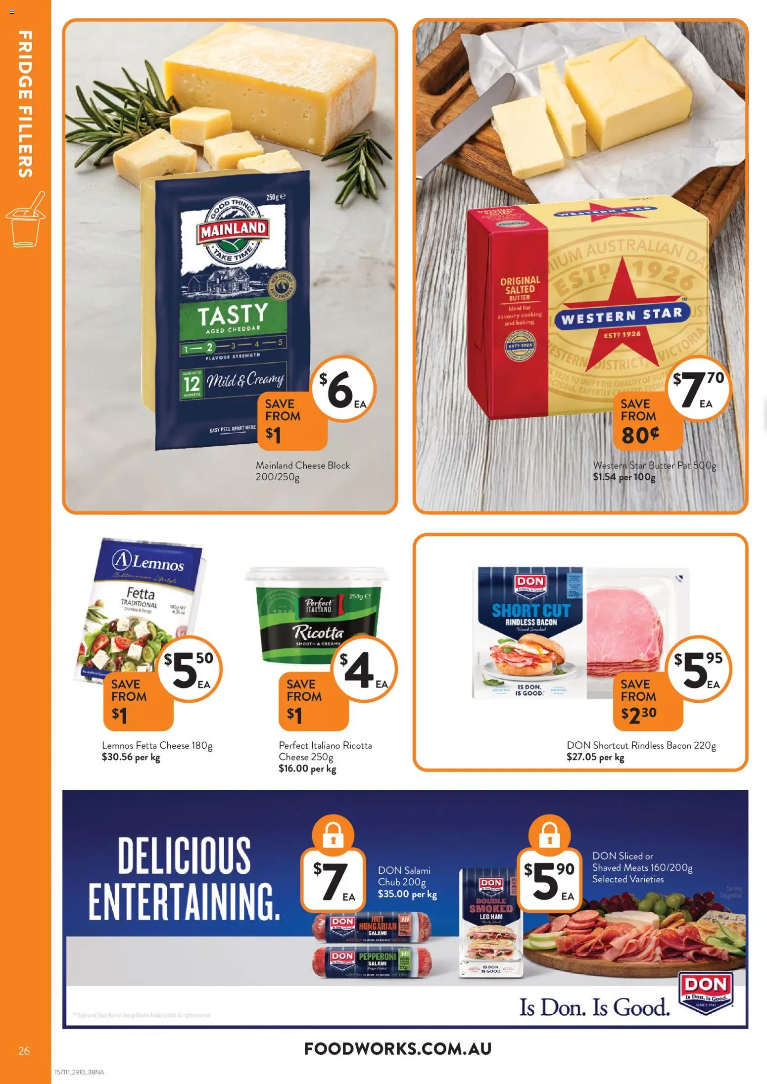 Foodworks catalogue - valid from 29.10.2025 | Page: 26 | Products: Butter, Salami, Ham, Wood