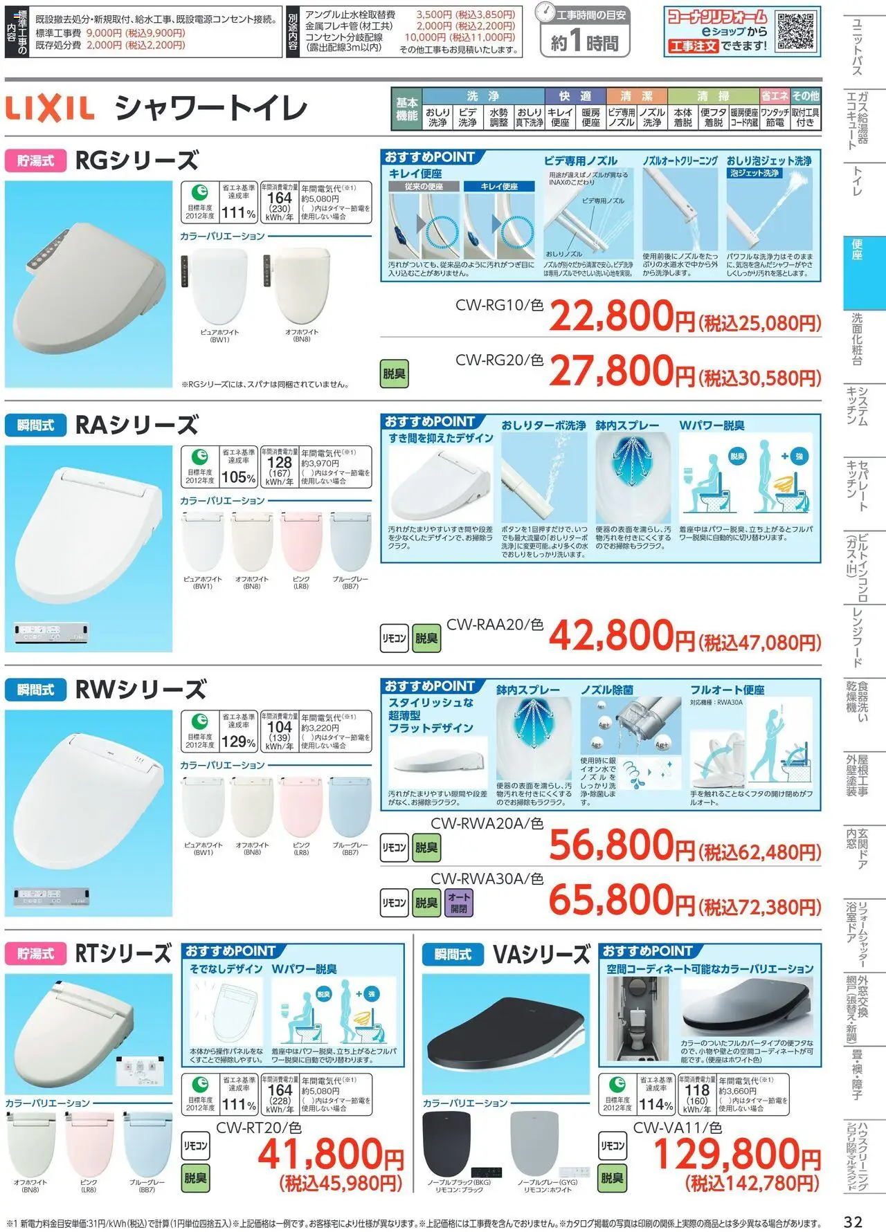 {H1} | ページ: 32 | 製品: エコキュート, シャワートイレ