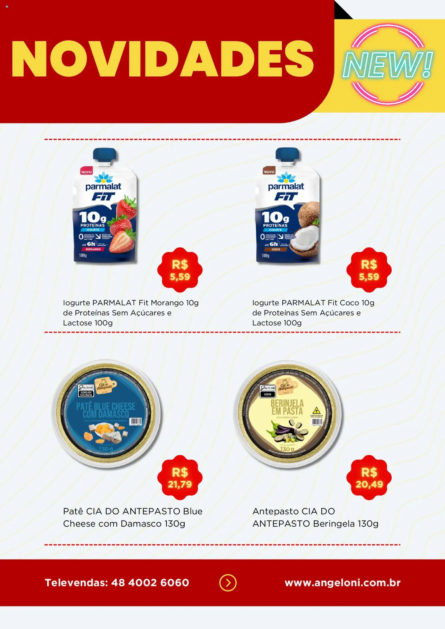 Angeloni Folheto - válido de 09.04.2026 | Página: 5 | Produtos: Coco, Berinjela, Iogurte, Pasta