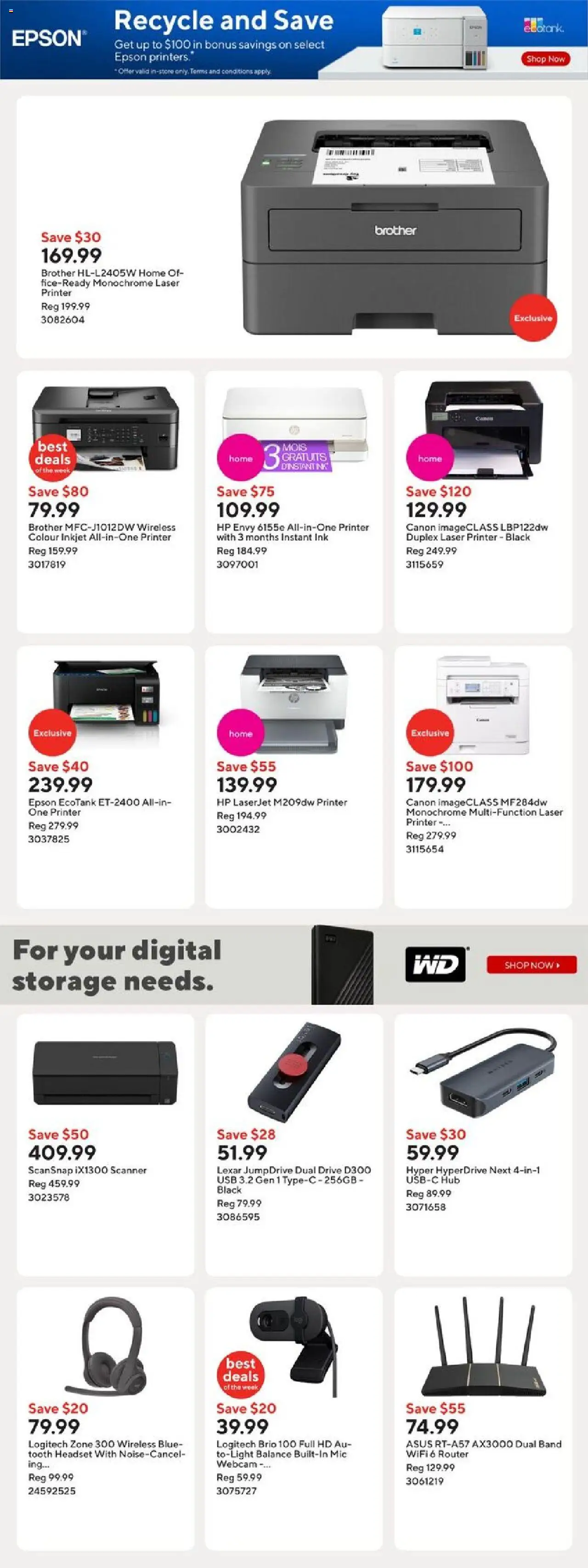 Staples flyer valid from 01.08.2025 | Page: 12 | Products: Printer