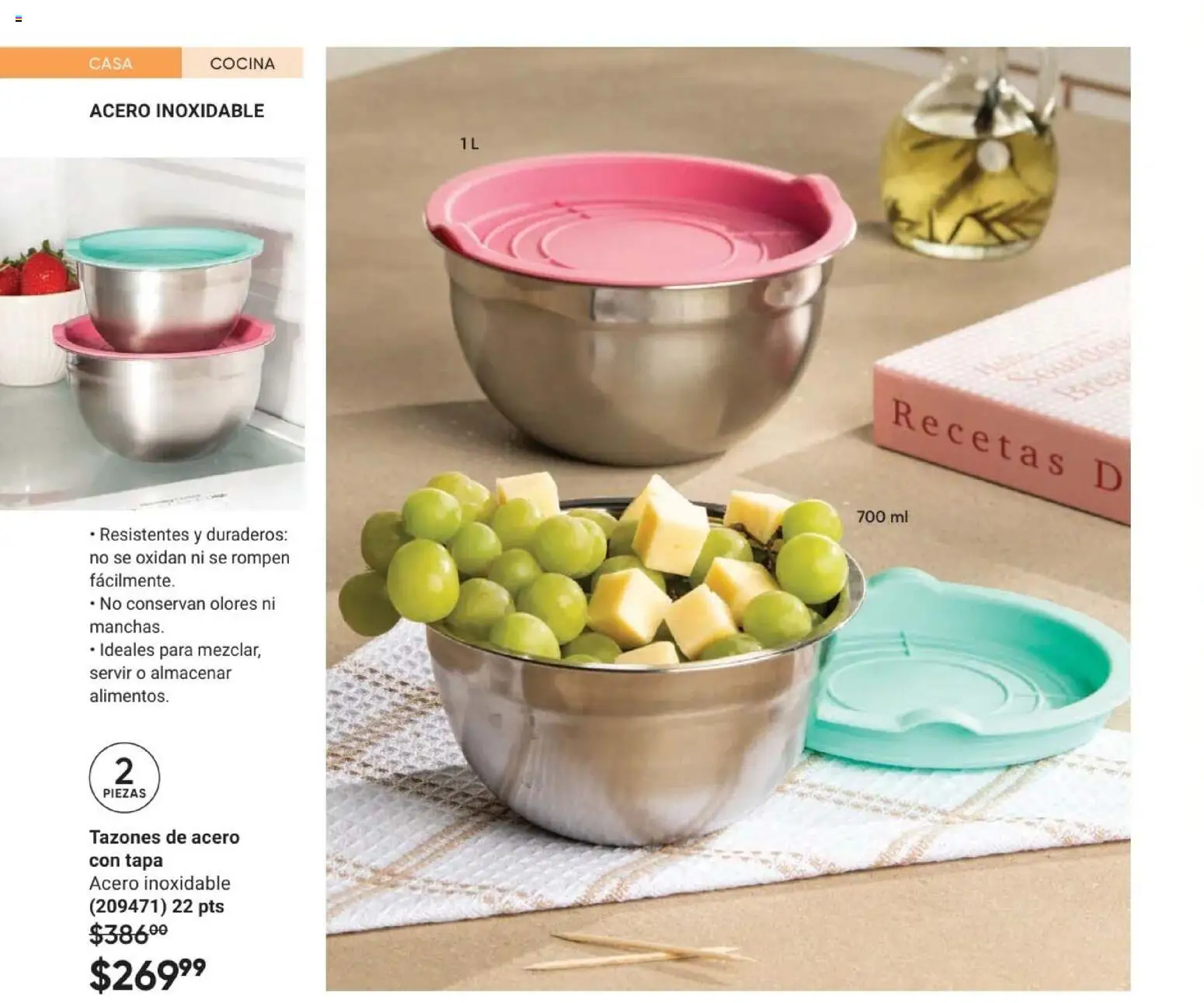 Nuevas ofertas de AVON válidas en toda la República Mexicana desde el 30.01.2026. ¡Encuentra las mejores ofertas en AVON Casa & Estilo 3 2026! | Página: 46 | Productos: Cocina, Bowl