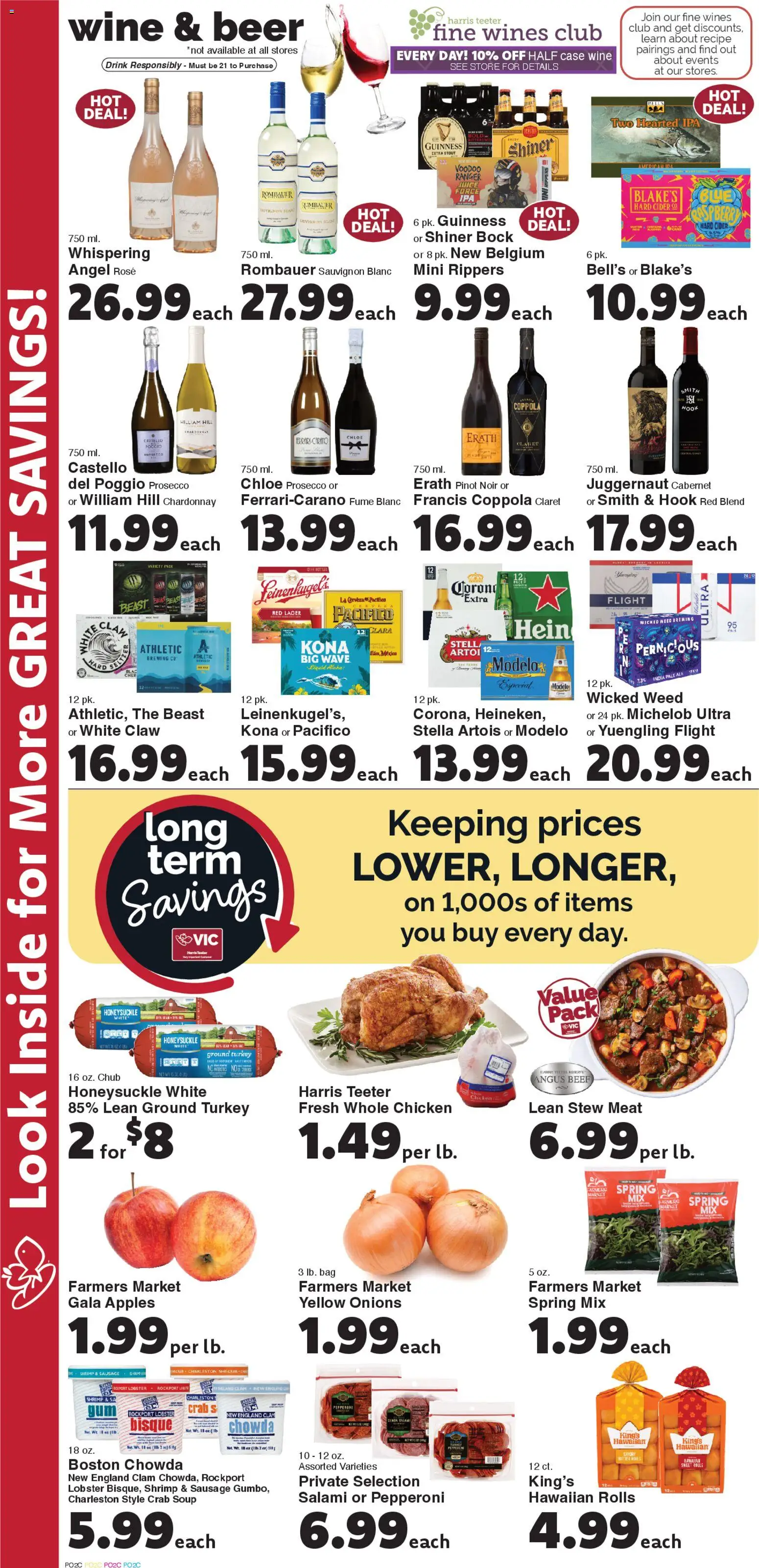 Harris Teeter Weekly Ad - valid from 29.10.2025 | Page: 8 | Products: Cider, Salami, Juice, Sausage